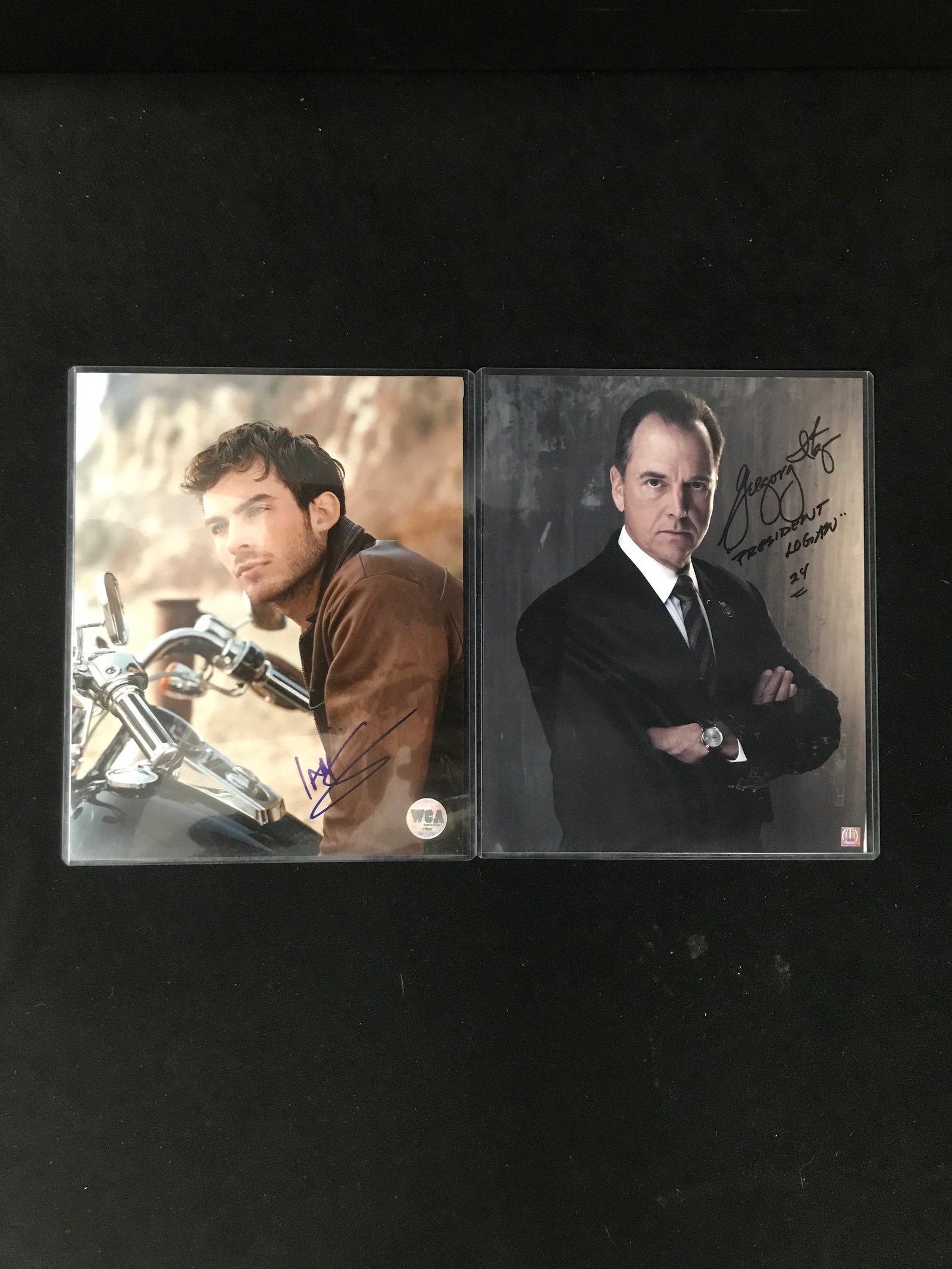 GREGORY ITZIN AND IAN SOMERHALDER SIGNED 8 X 10 PHOTOS LOT (WEST COAST AUTHENTIC COA): Prices are in Canadian dollars
