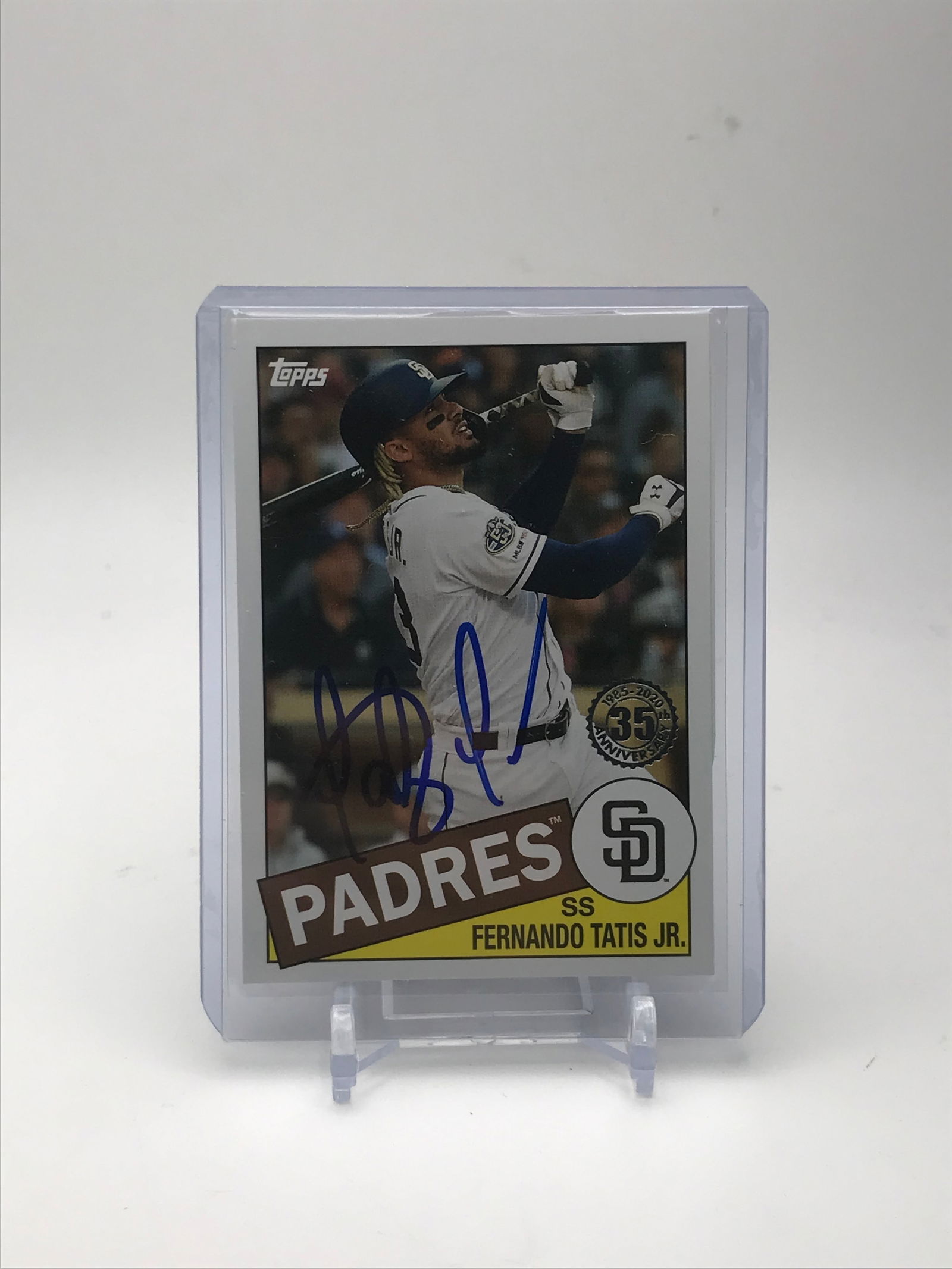 FERNANDO TATIS JR. SIGNED TOPPS BASEBALL CARD (PRO CERT COA (1 of 2)