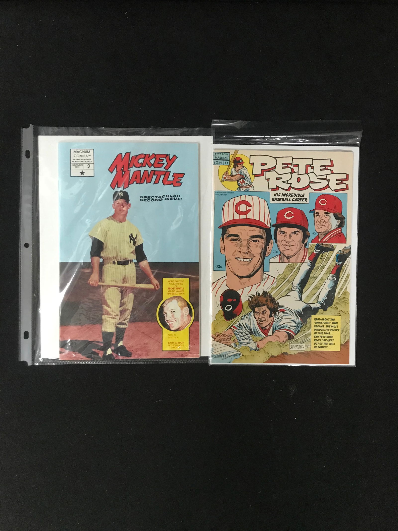 MICKEY MANTLE AND PETE ROSE NO.1 COMIC BOOK LOT (1 of 1)
