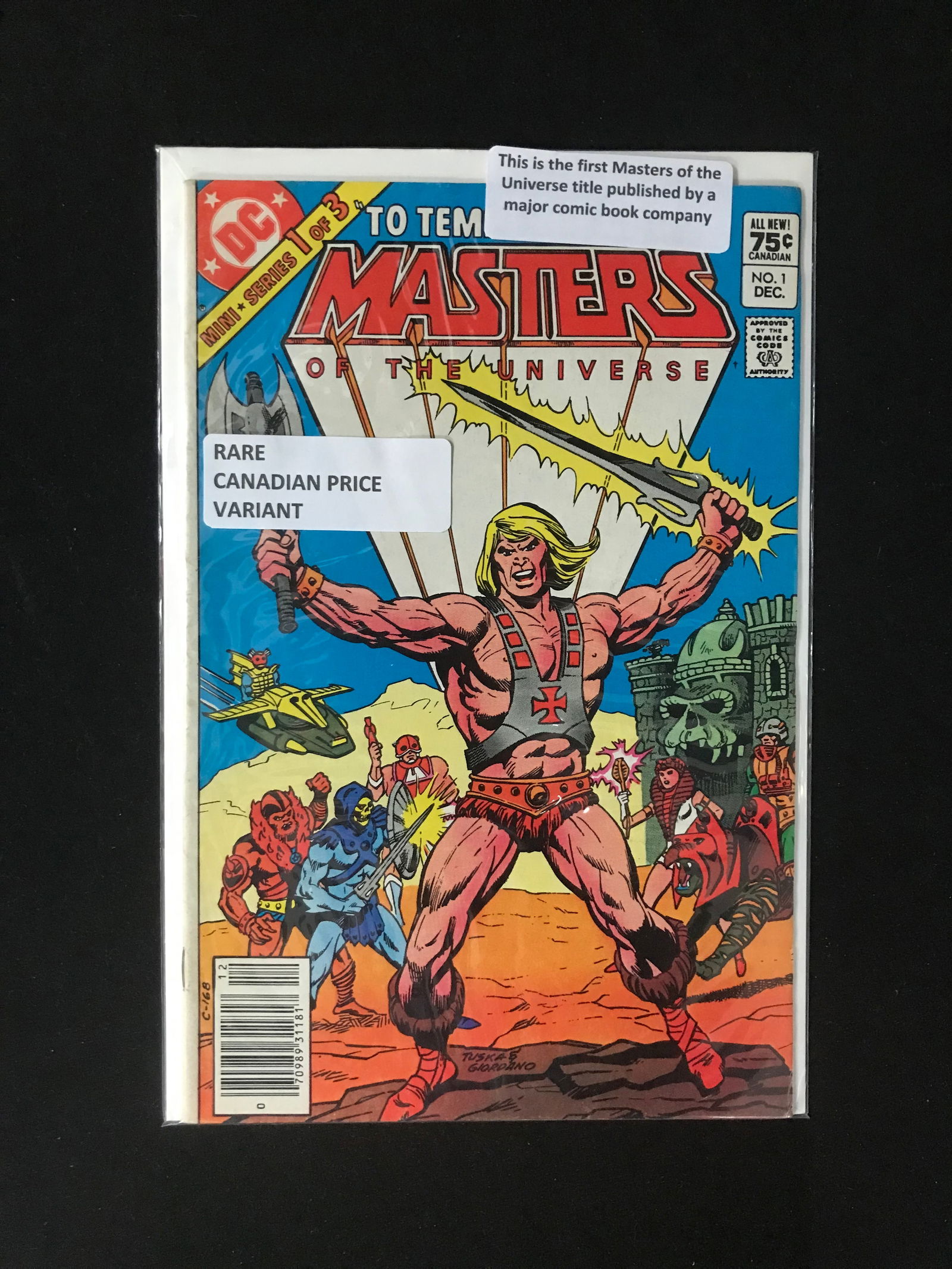 DC COMICS MASTERS OF THE UNIVERSE NO.1 (CANADIAN PRICE VARIANT) (1 of 1)