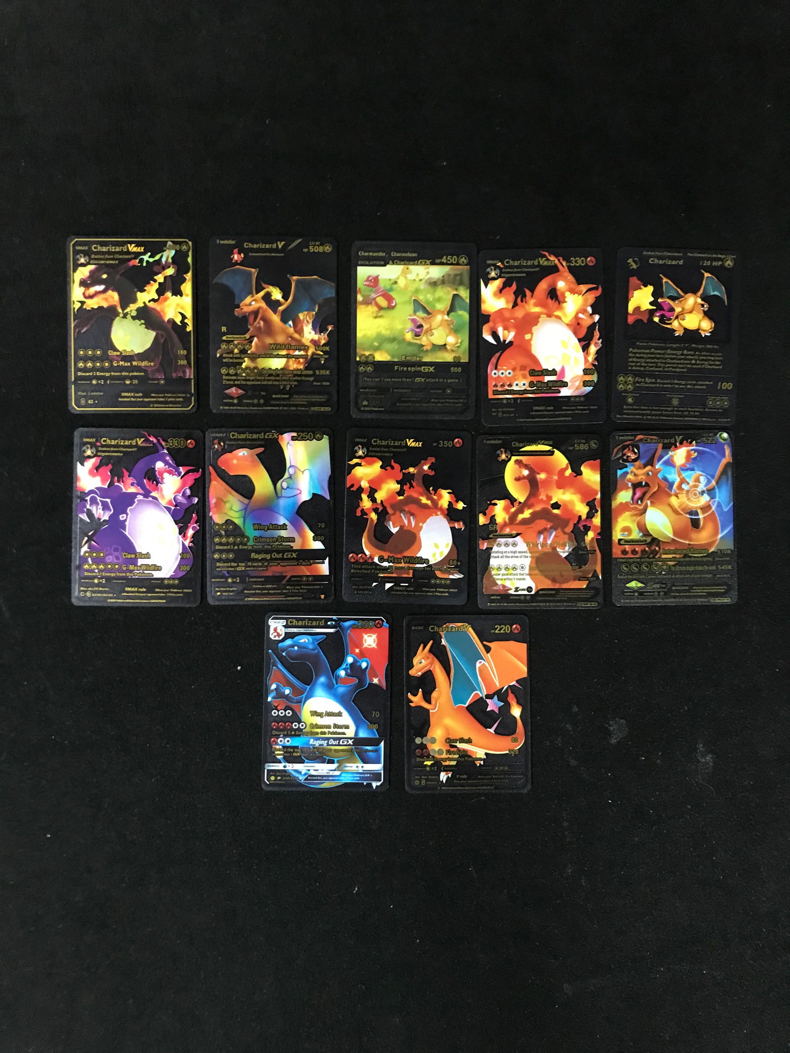 POKEMON BLACK FOIL CHARIZARD TRADING CARD LOT (1 of 1)