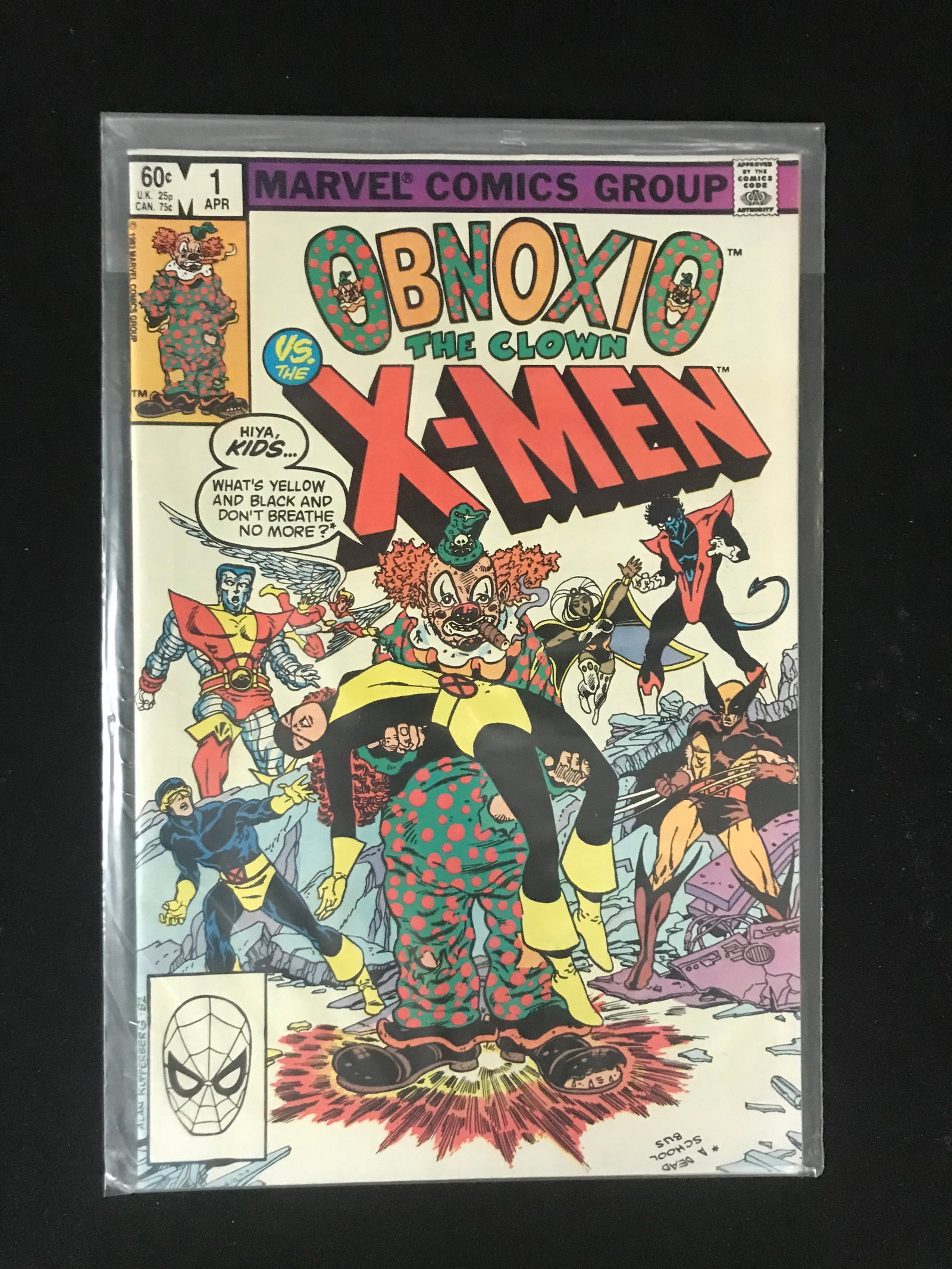 MARVEL COMICS OBNOXIO THE CLOWN VS THE XMEN NO.1: Prices are in Canadian dollars