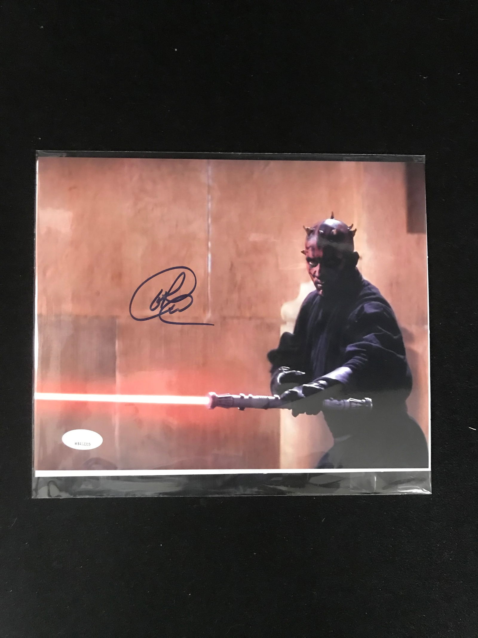 RAY PARK SIGNED DARTH MAUL 8 X 10 (JSA COA) (1 of 2)
