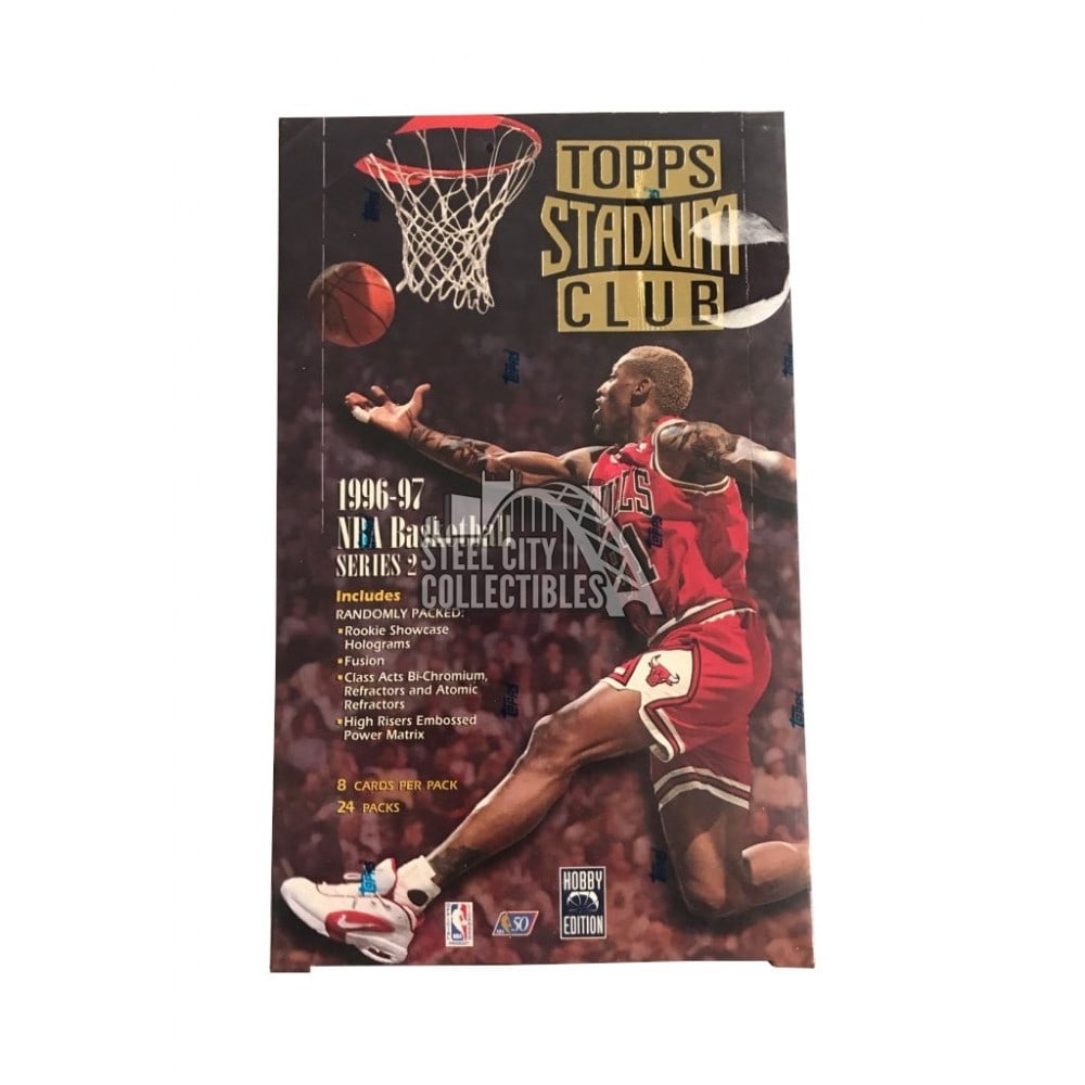 1996-97 STADIUM CLUB BASKETBALL SEALED HOBBY BOX (KOBE ROOKIE CARD) (1 of 1)