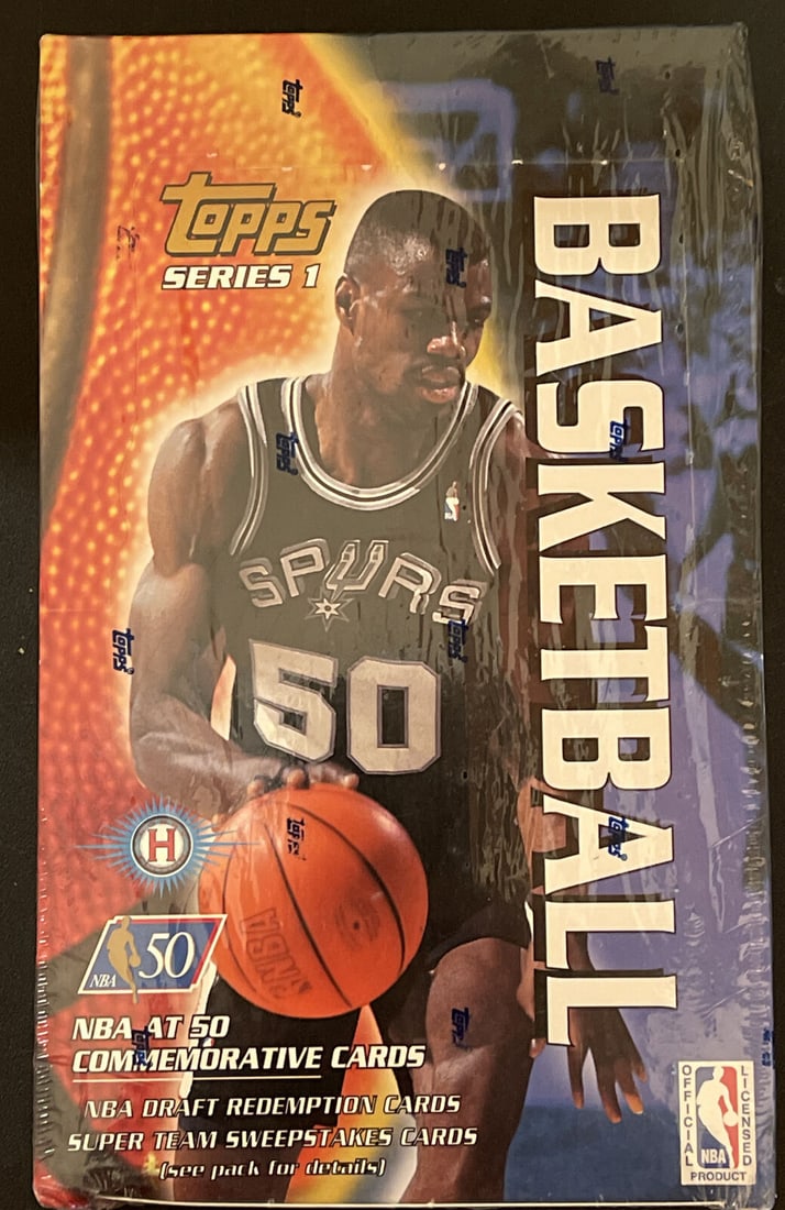 1996-97 TOPPS SERIES 1 BASKETBALL HOBBY BOX (KOBE BRYANT ROOKIE YEAR) (1 of 1)