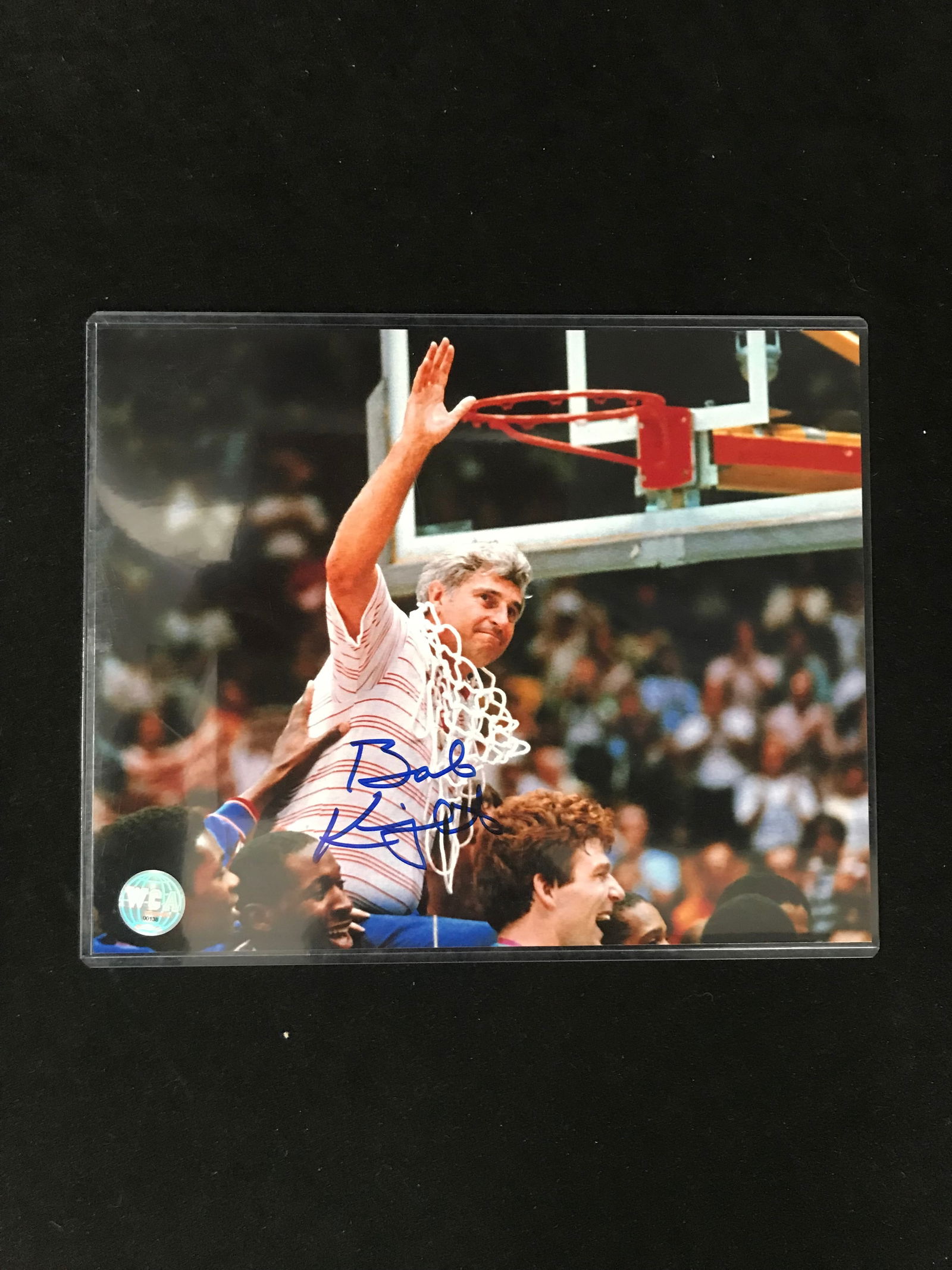 BOBBY KNIGHT SIGNED 8 X 10 (WEST COAST COLLECTIBLES COA) (1 of 2)