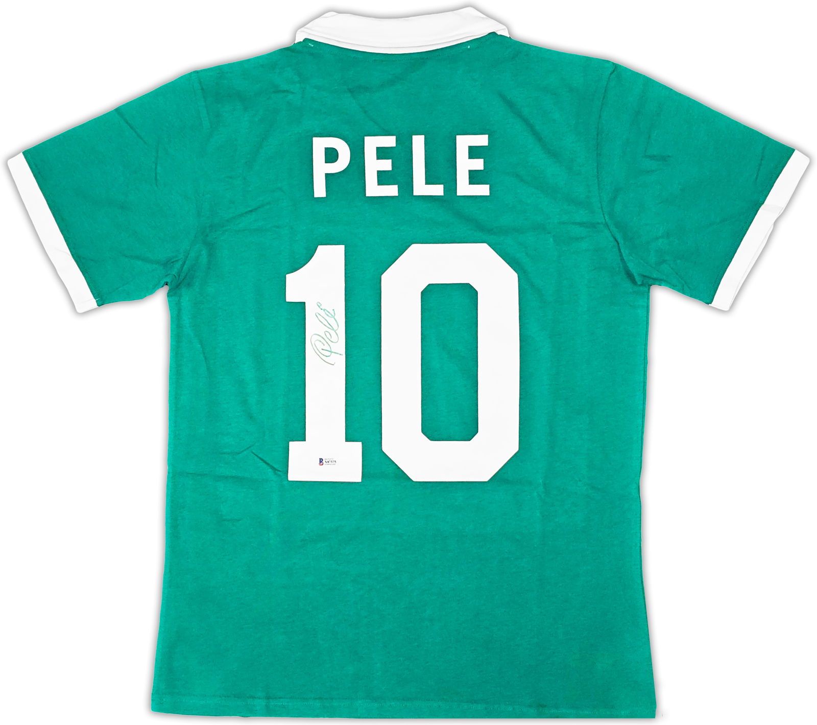 PELE SIGNED COSMOS SOCCER JERSEY (BECKETT COA) (1 of 3)