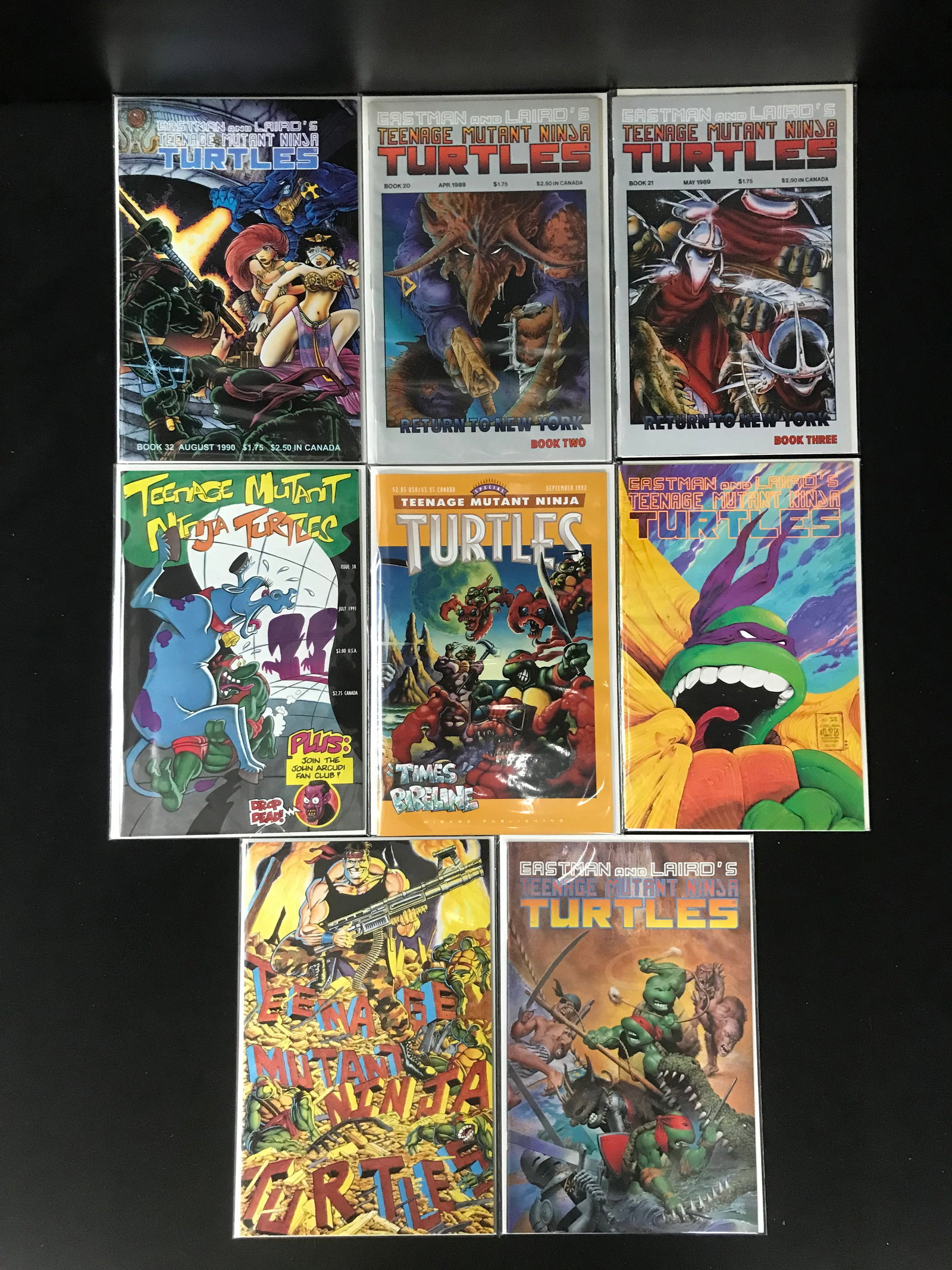 TEENAGE MUTANT NINJA TURTLES LOT OF 8: Prices are in Canadian dollars