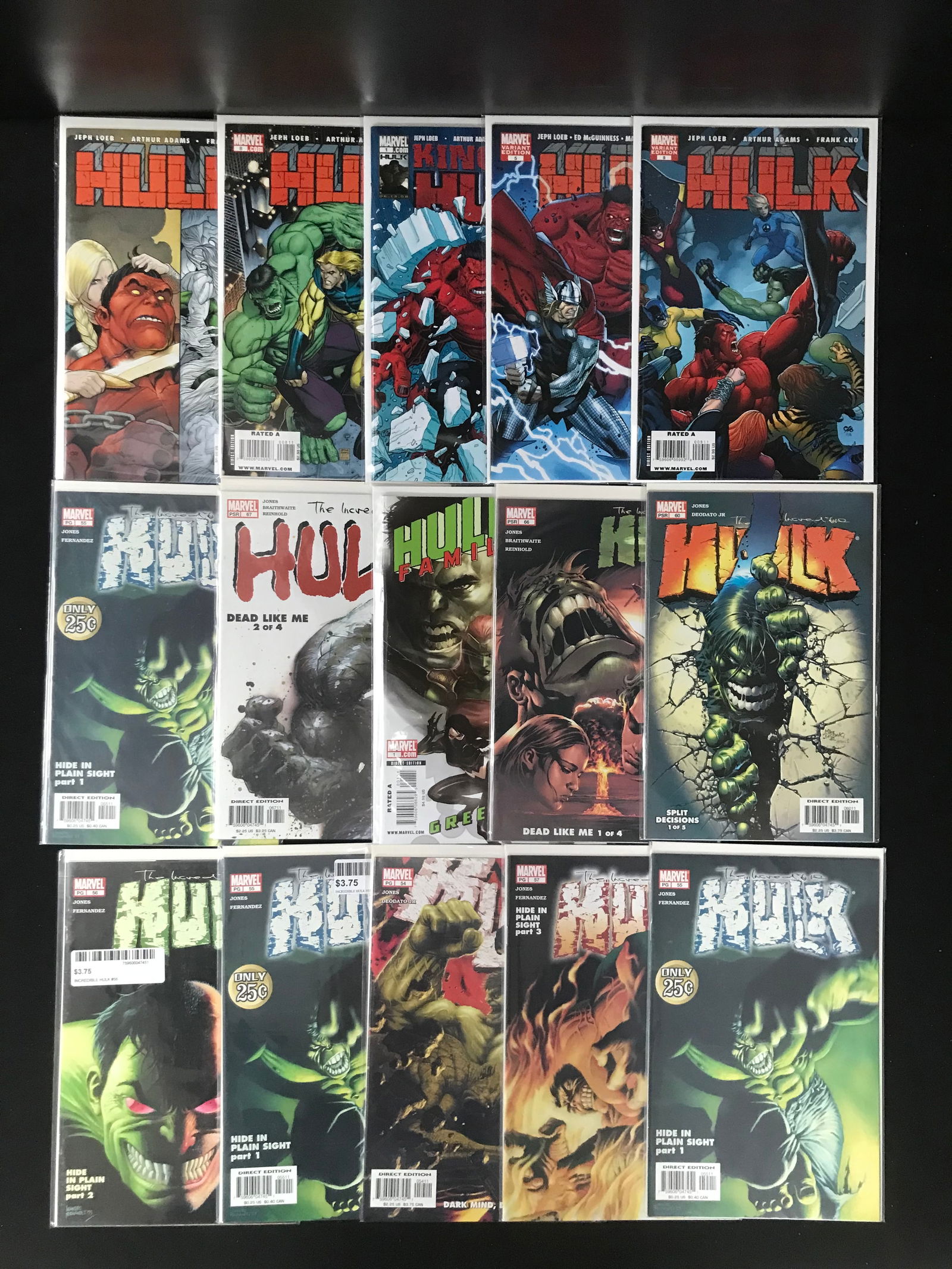 MARVEL COMICS HULK LOT OF 15 (1 of 1)