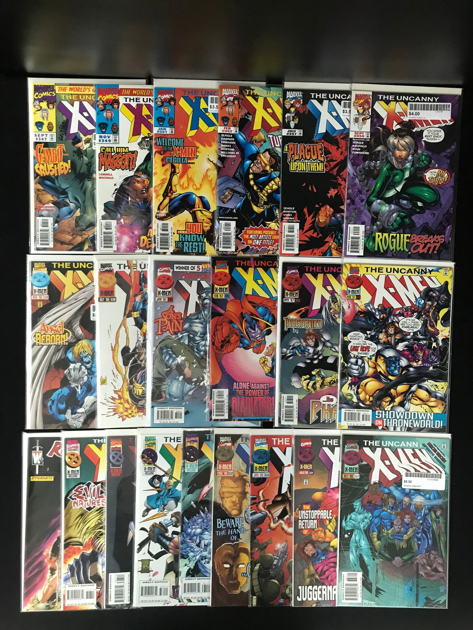 MARVEL COMICS UNCANNY XMEN LOT OF 21 (1 of 1)