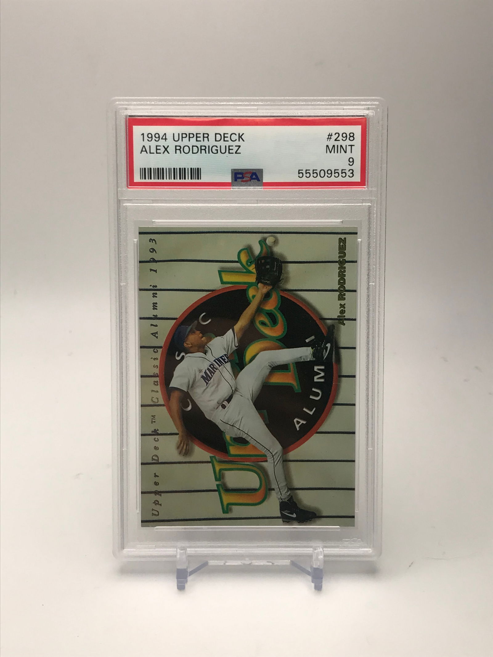 1994 UPPER DECK NO.298 ALEX RODRIGUEZ PSA GRADED 9 (1 of 1)