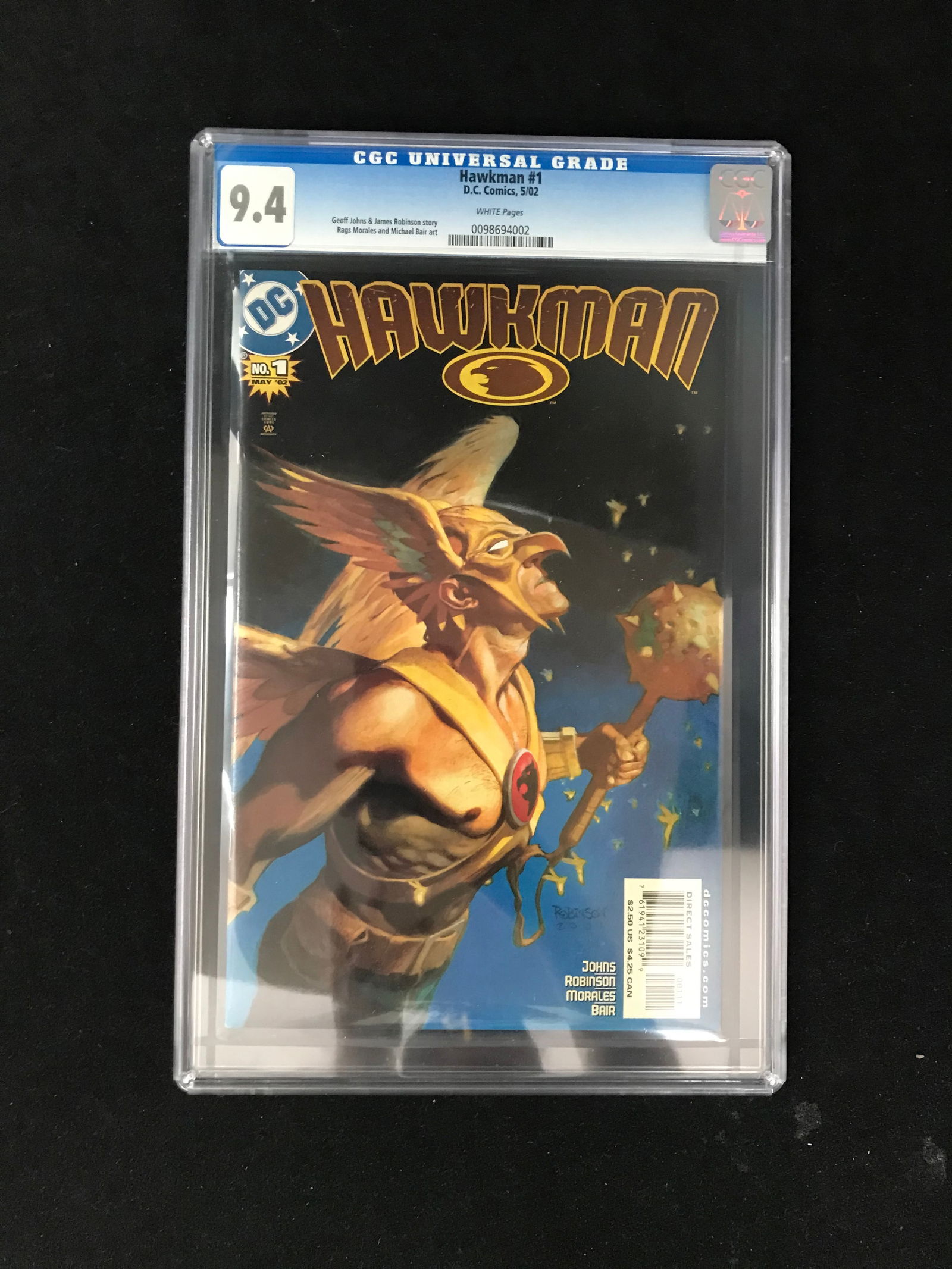DC COMICS NO.1 HAWKMAN CGC GRADED 9.4 (1 of 1)