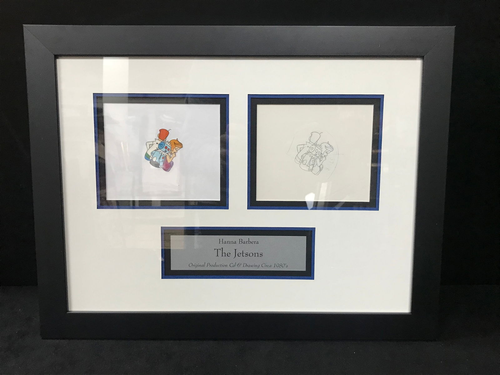 THE JETSONS FRAMED ORIGINAL PRODUCTION CEL AND DRAWING (1 of 4)