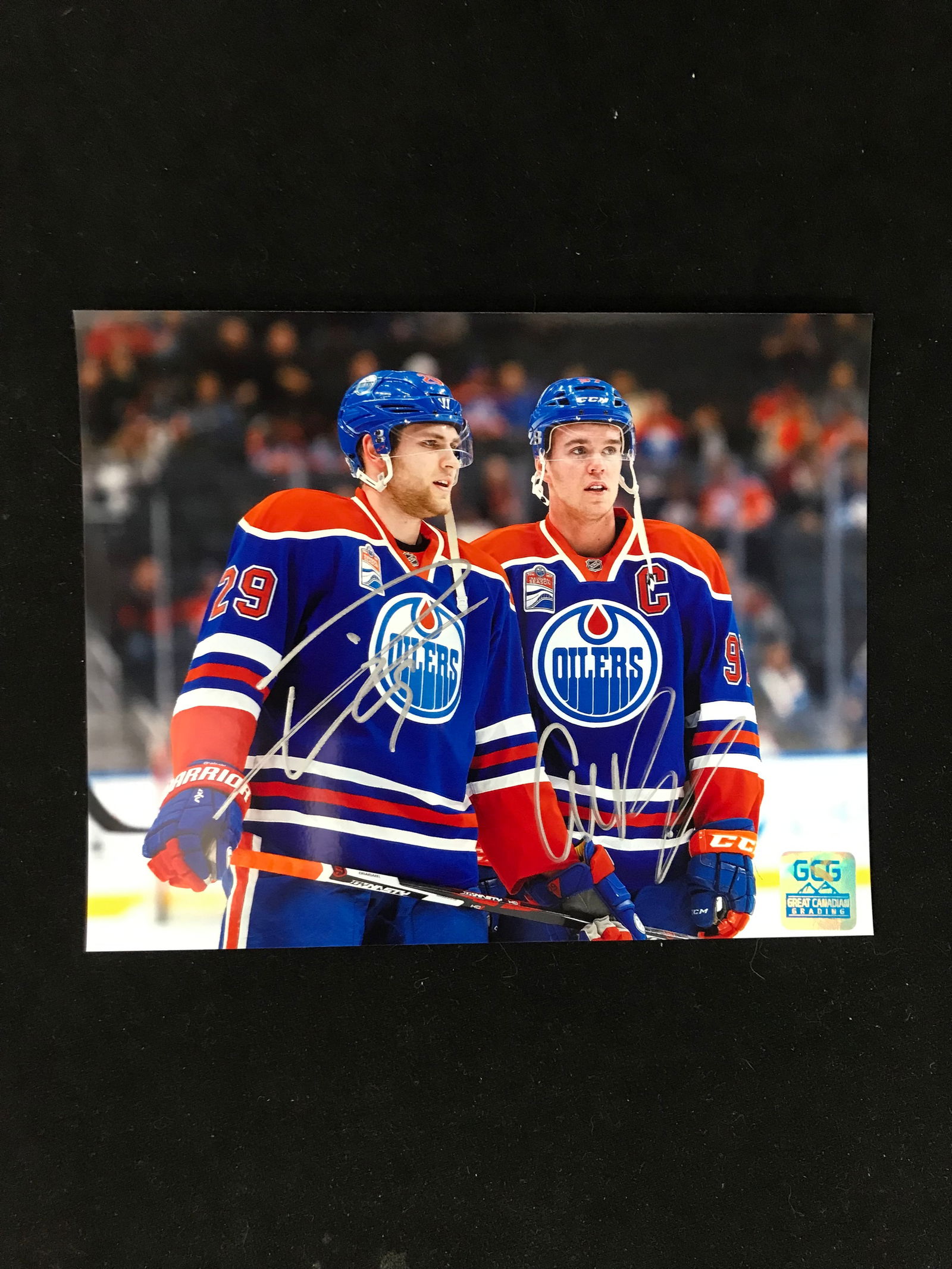 DRAISAITL AND MCDAVID SIGNED 8X10 PHOTO GCG COA (1 of 1)
