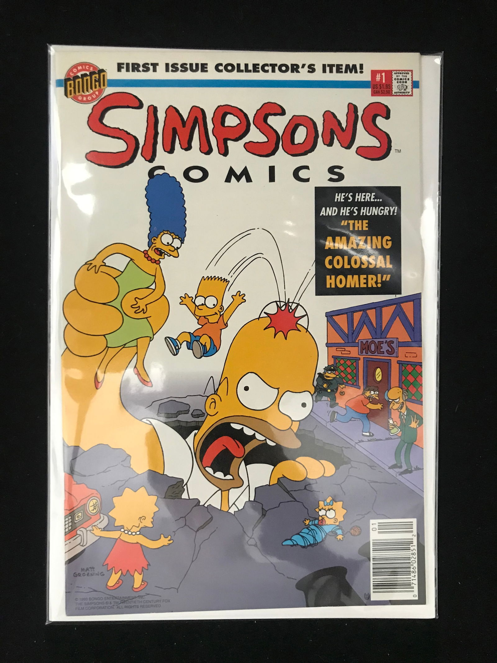 BONGO COMICS NO.1 SIMPSONS COMICS (1 of 1)