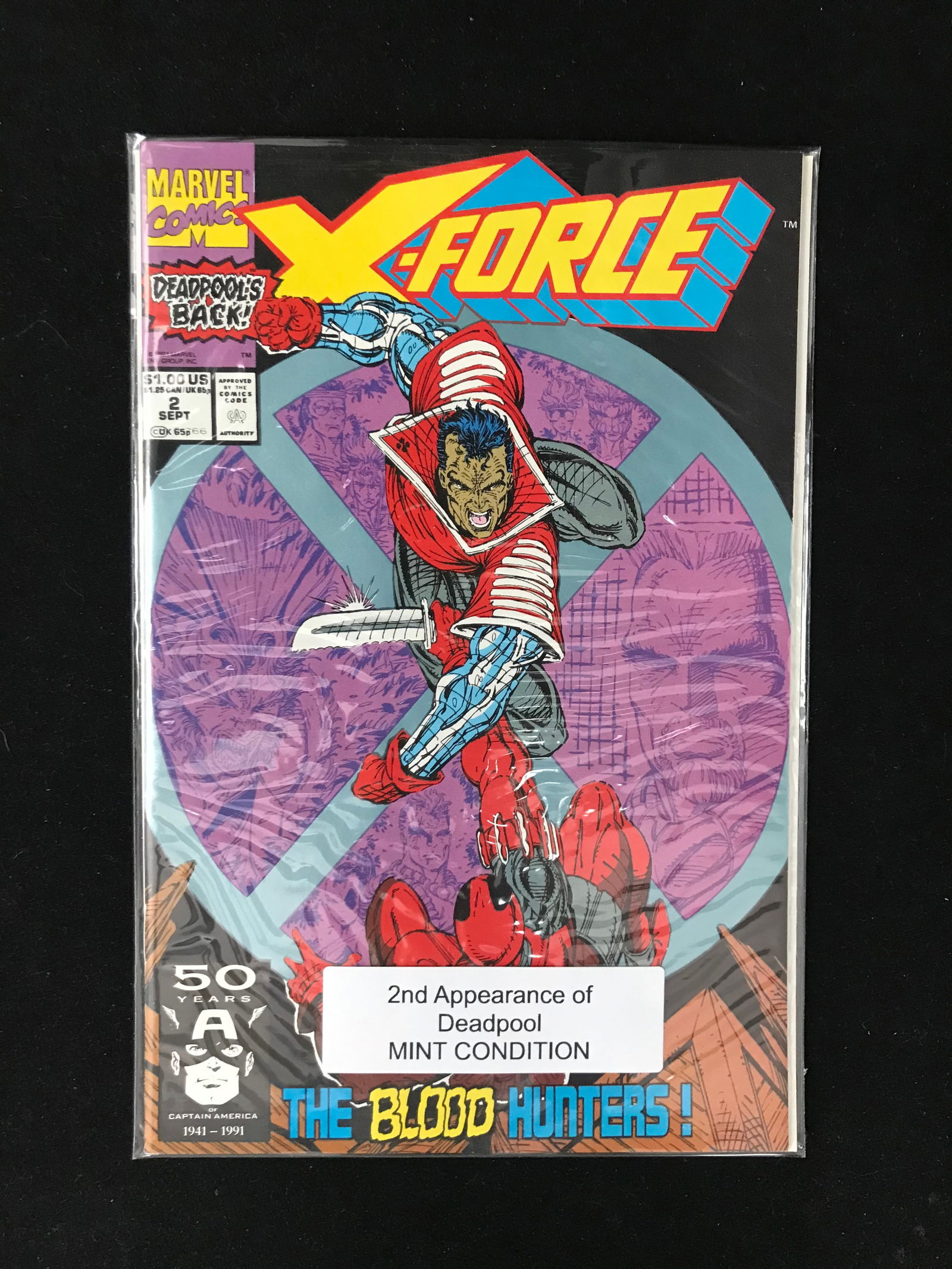 MARVEL COMICS NO.2 X-FORCE (2ND APP DEADPOOL) (1 of 1)