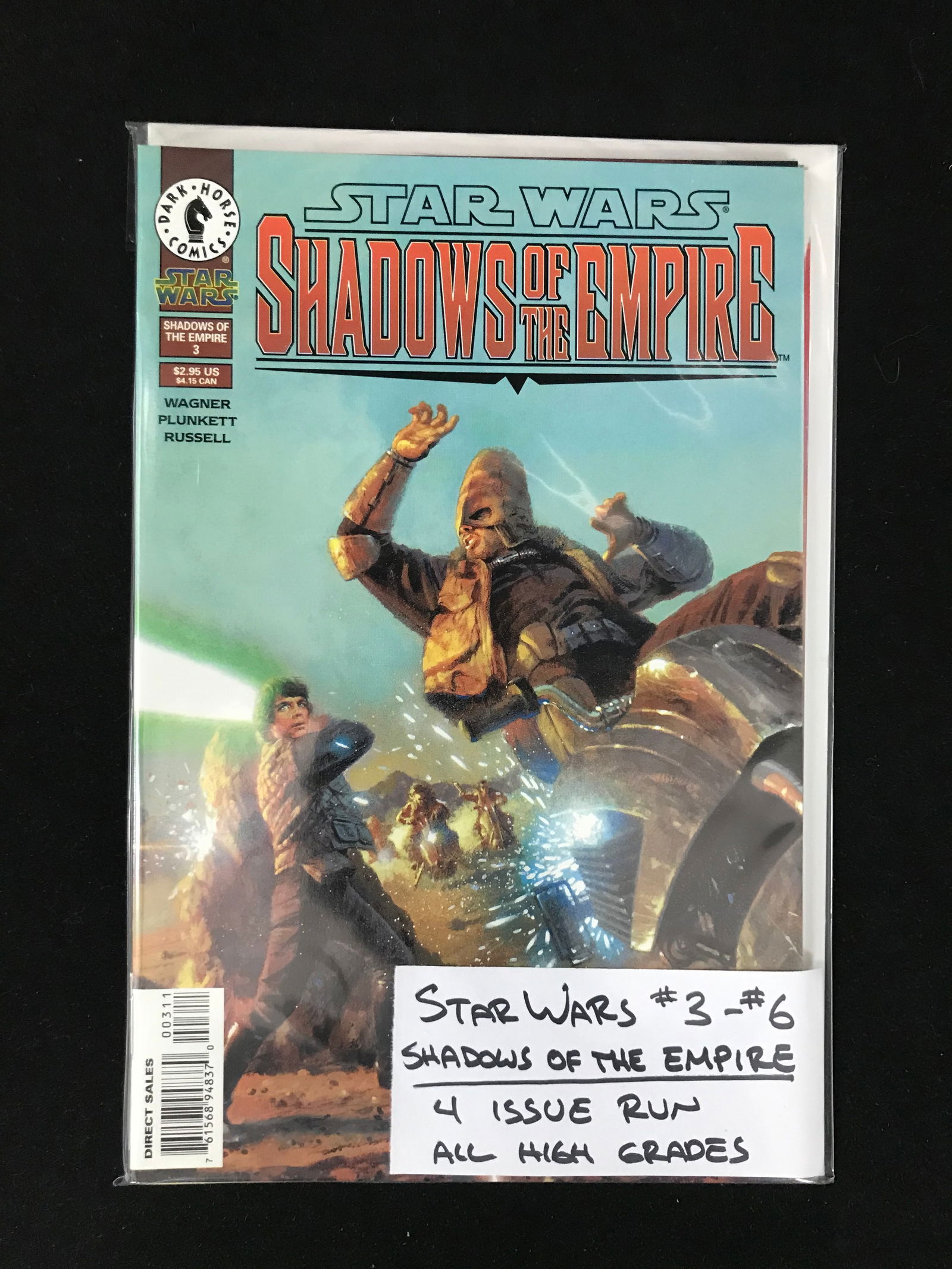 DARK HORSE COMICS STAR WARS RUN 3-6 (1 of 1)