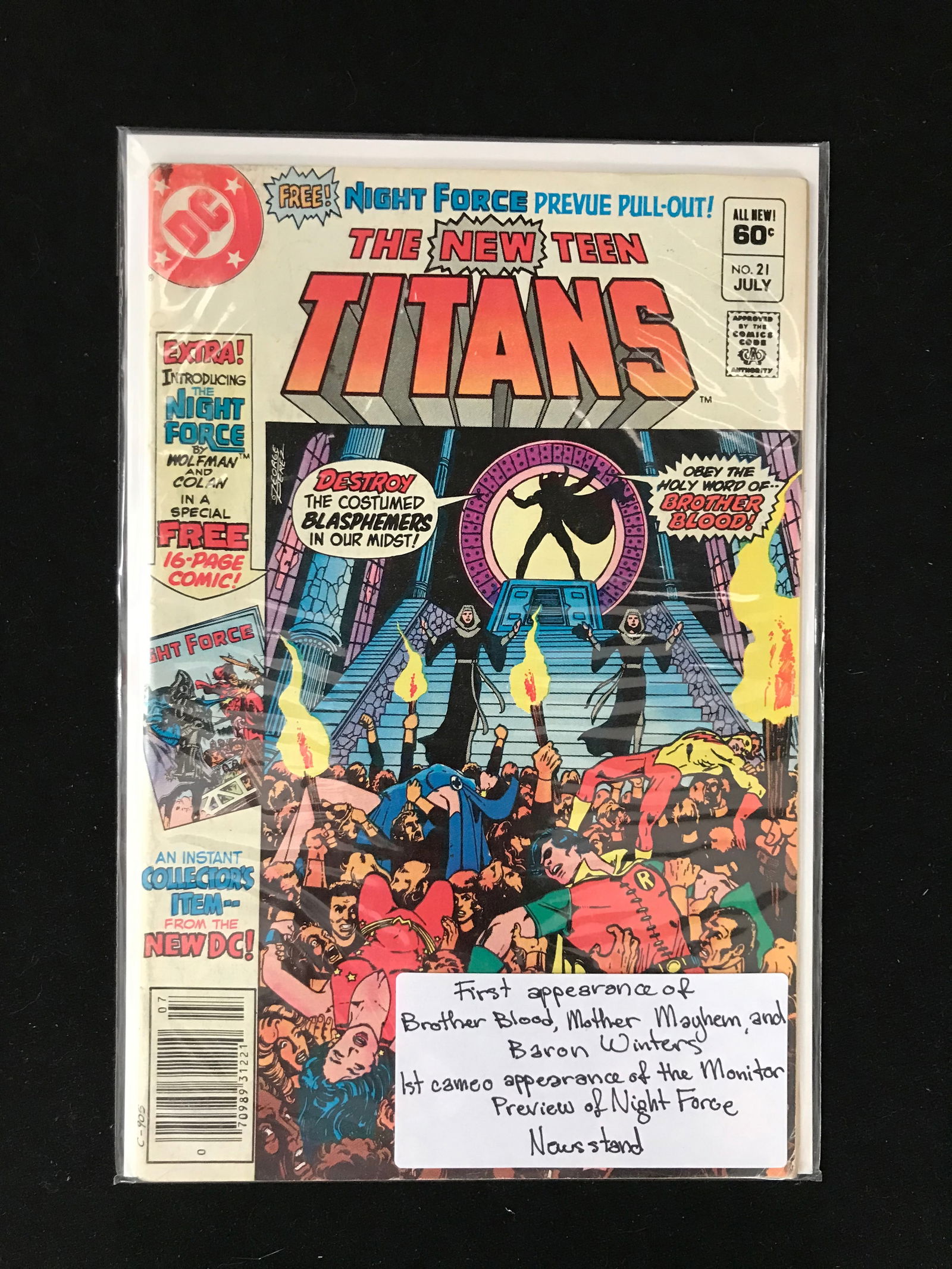DC COMICS THE NEW TEEN TITANS NO.21 (1 of 1)