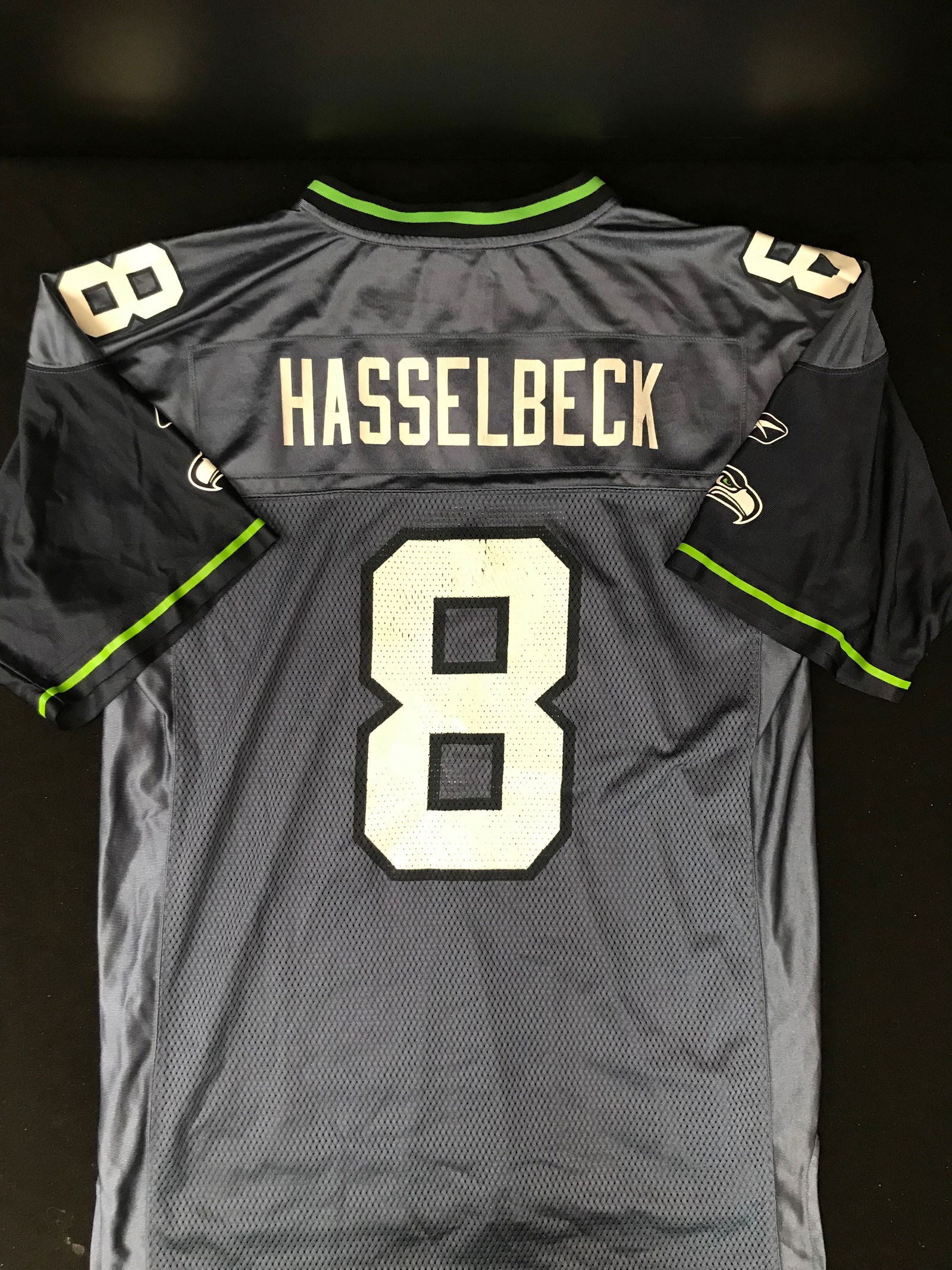 VINTAGE MATT HASSLEBACK REEBOK FOOTBALL JERSEY: Prices are in Canadian dollars
