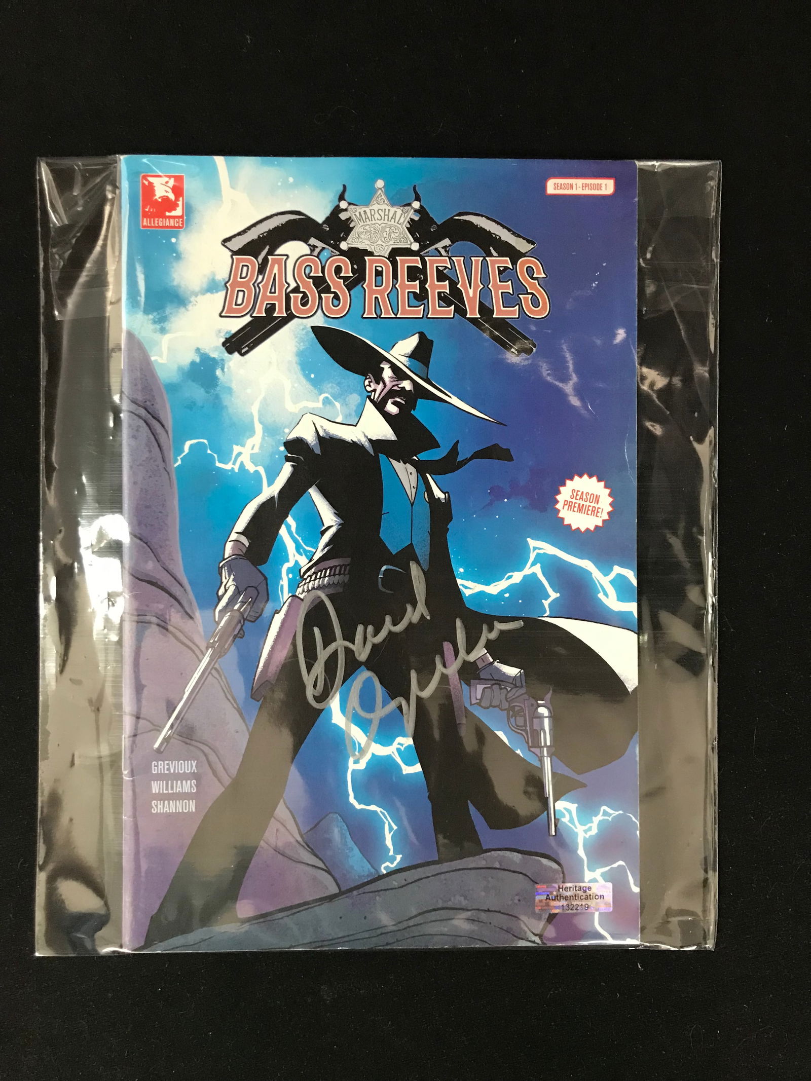 DAVID OYELOWO SIGNED BASS REEVES COMIC HA COA (1 of 2)