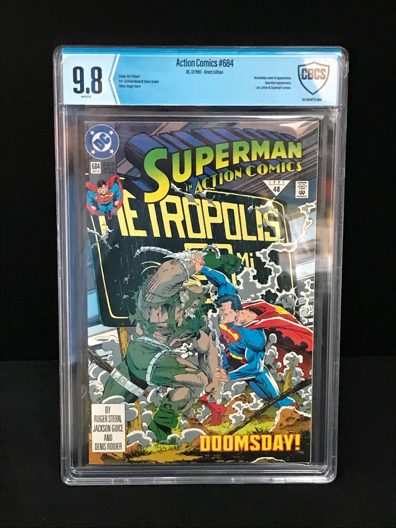 DC COMICS NO.684 SUPERMAN IN ACTION COMICS CBCS GRADED 9.8 (1 of 1)