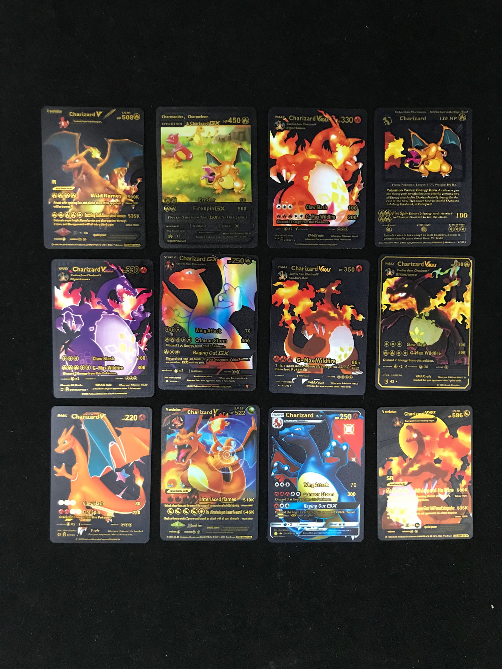 POKEMON BLACK FOIL CHARIZARD TRADING CARD LOT (1 of 1)