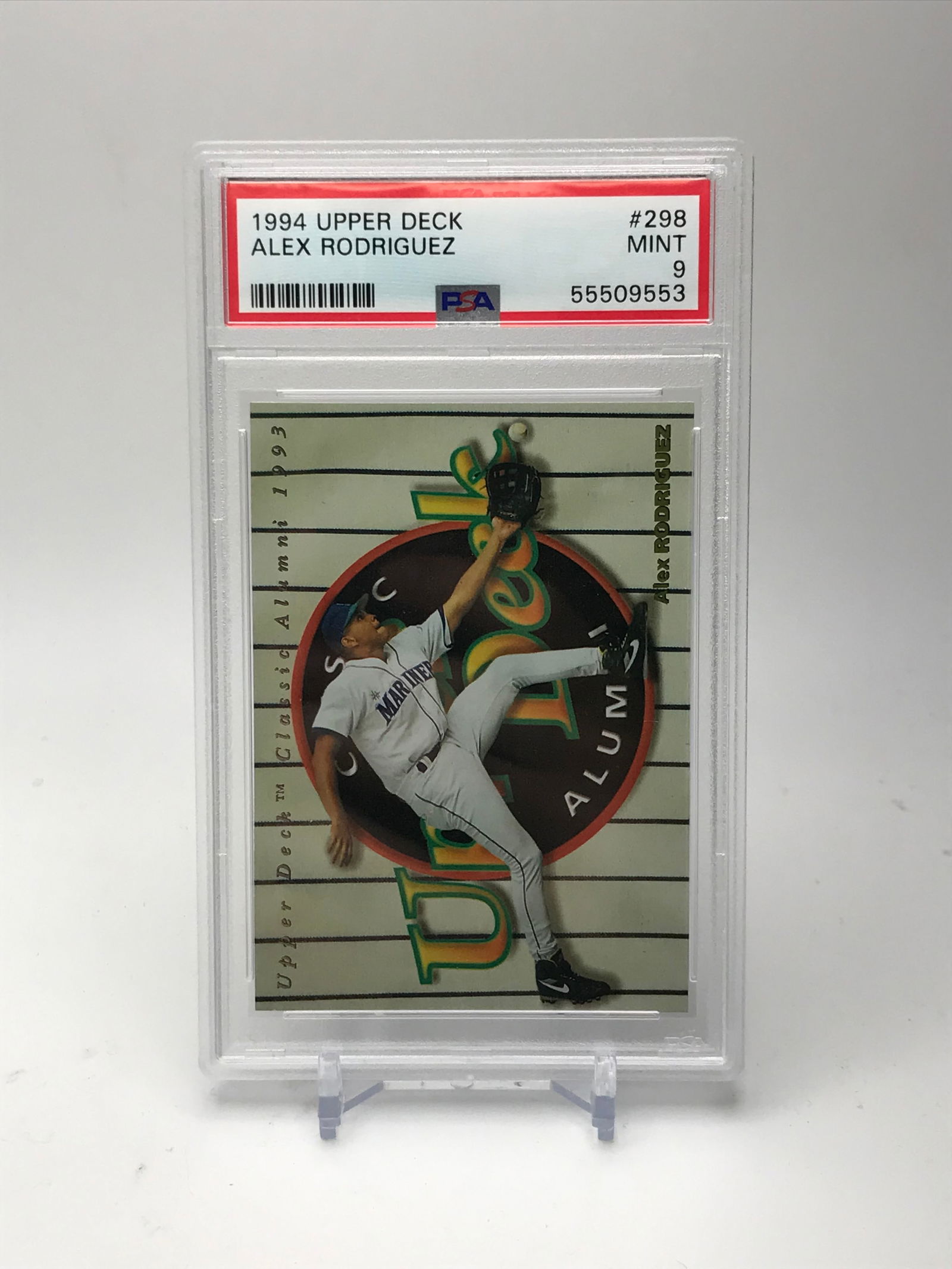 1994 UPPER DECK NO.298 ALEX RODRIGUEZ PSA GRADED 9 (1 of 1)