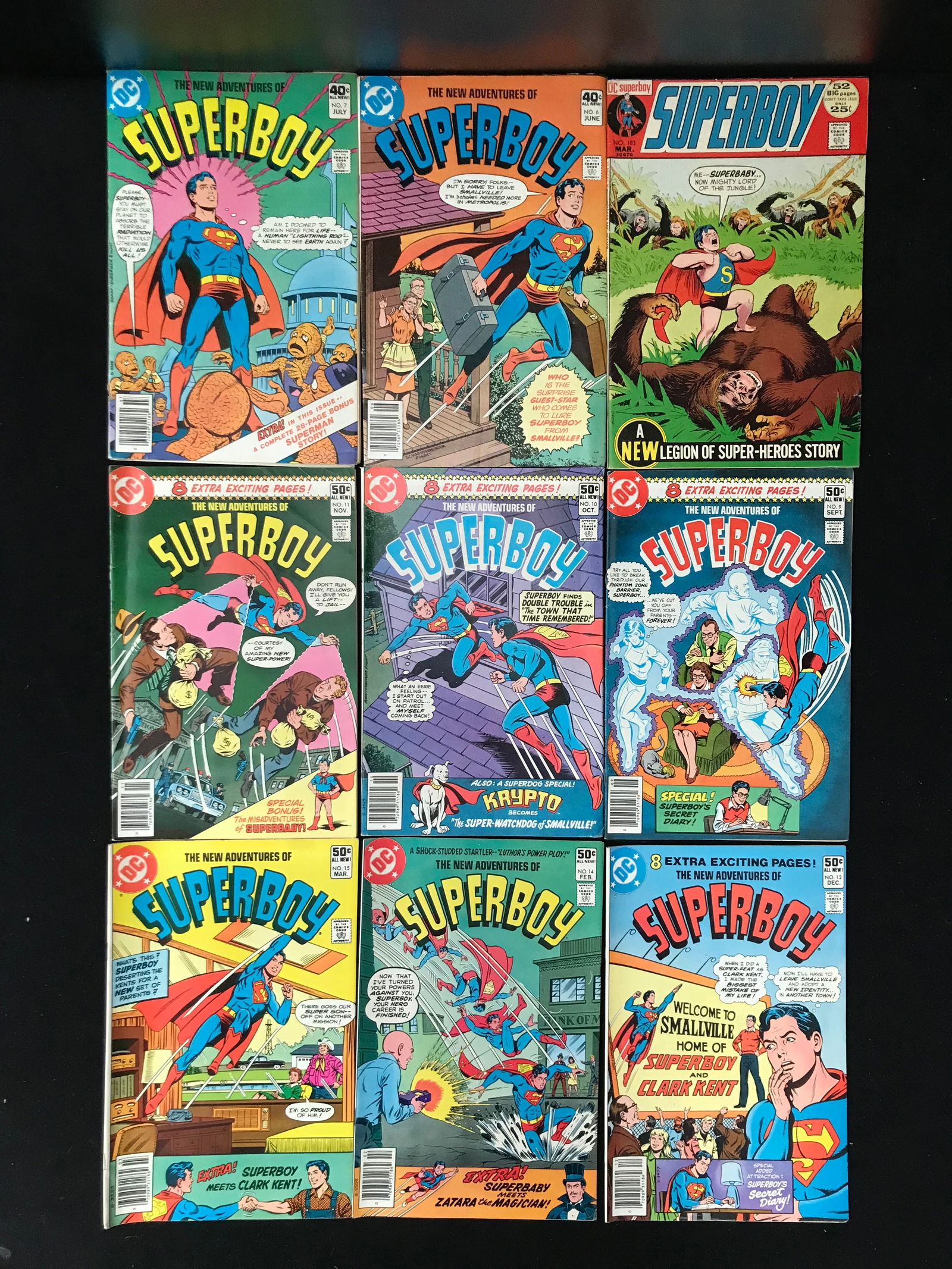 LOT OF 9 SUPERBOY COMICS (DC COMICS) (1 of 1)