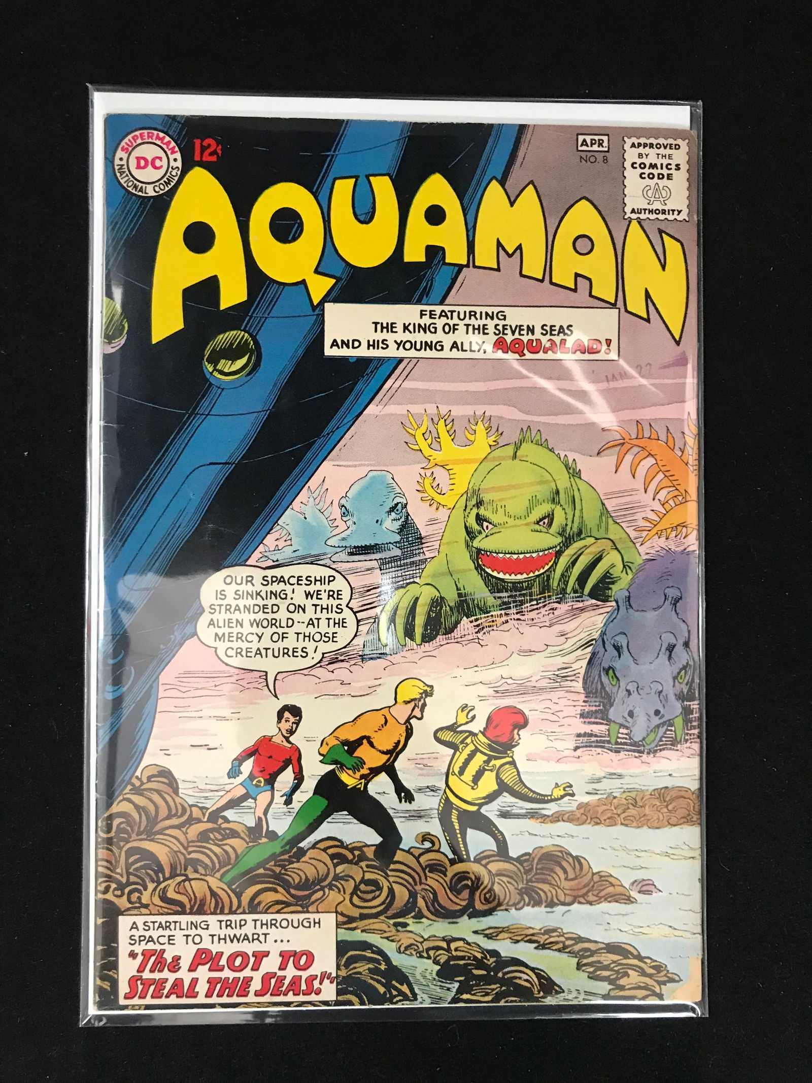 DC COMICS NO.8 AQUAMAN (1 of 1)