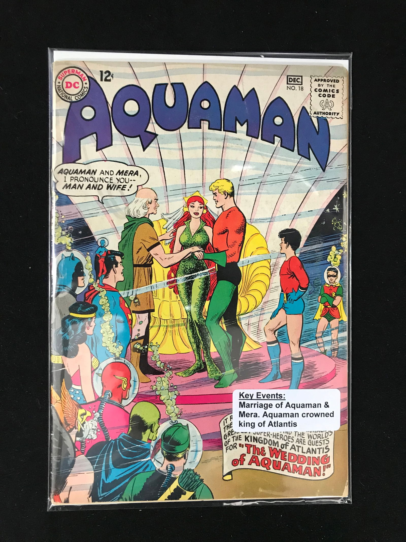 DC COMICS NO.18 AQUAMAN (1 of 1)