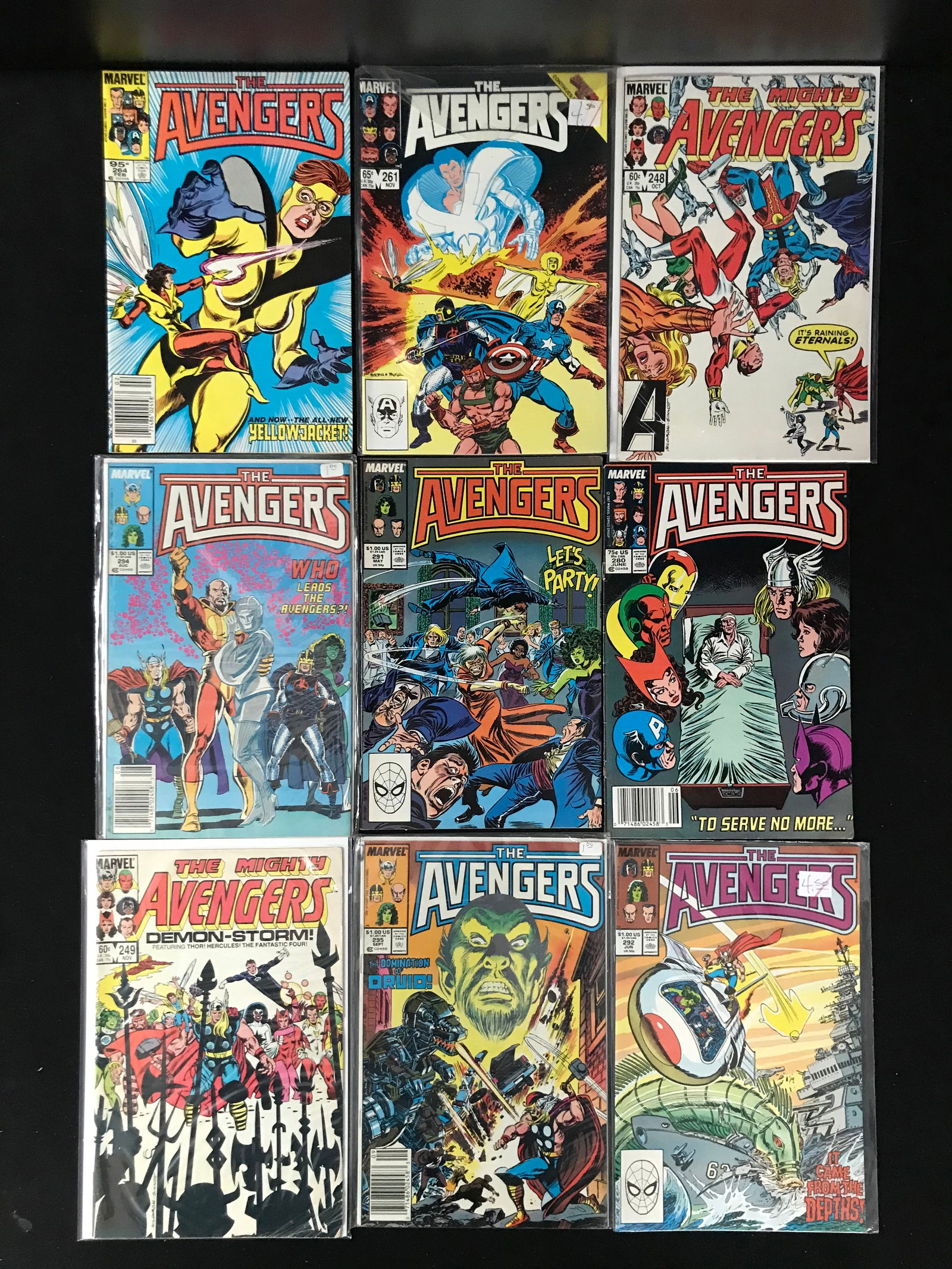 LOT OF 9 THE AVENGERS COMICS (MARVEL COMICS) (1 of 1)