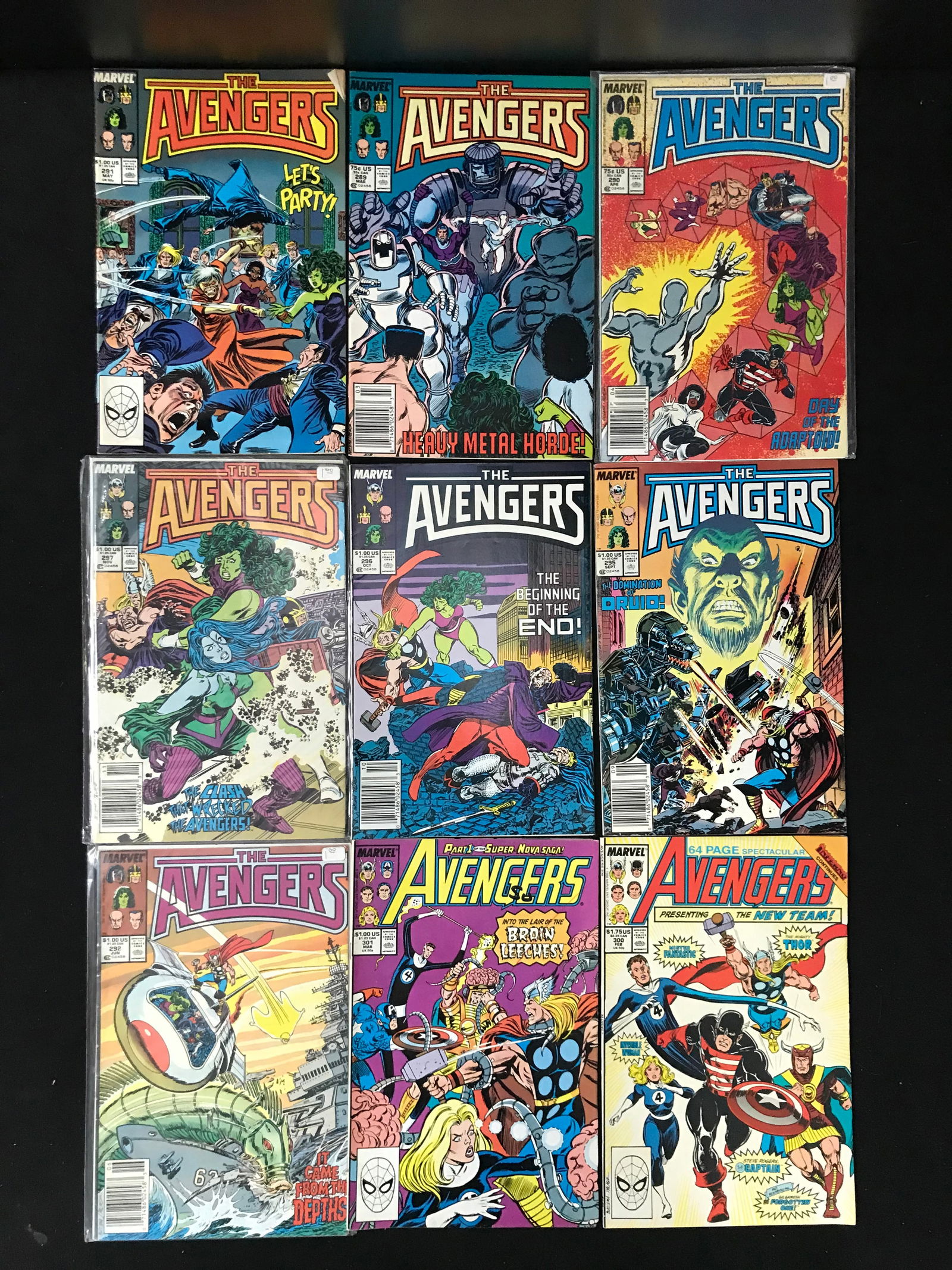 LOT OF 9 THE AVENGERS COMICS (MARVEL COMICS) (1 of 1)