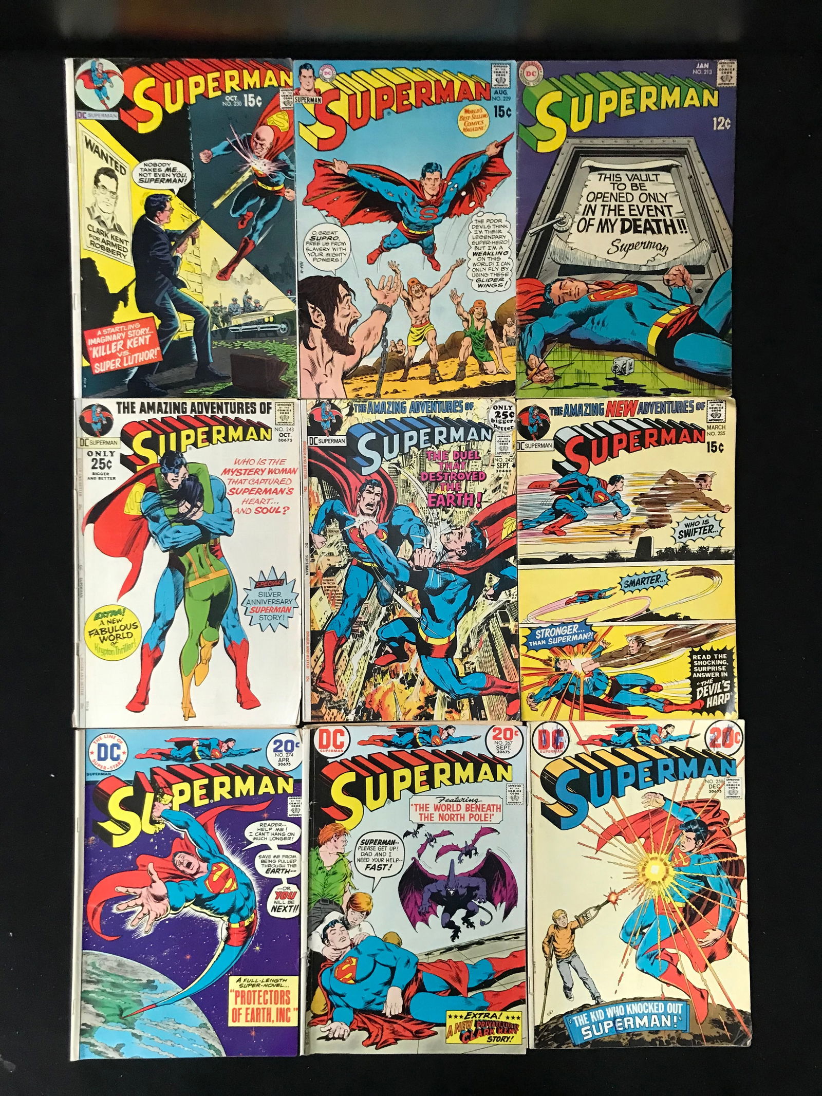LOT OF 9 SUPERMAN COMICS (DC COMICS) (1 of 1)