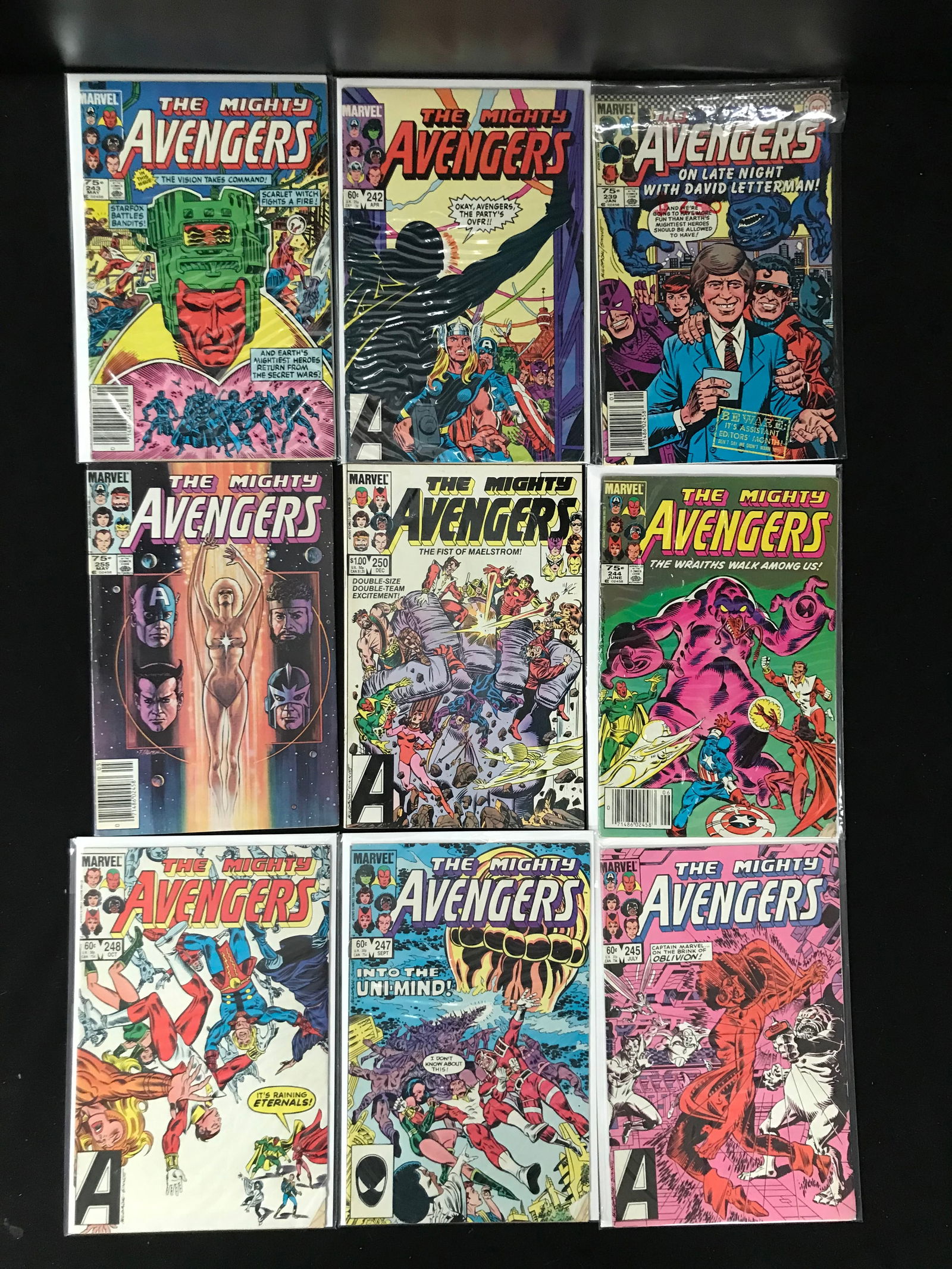 LOT OF 9 THE MIGHTY AVENGERS COMICS (MARVEL COMICS) (1 of 1)