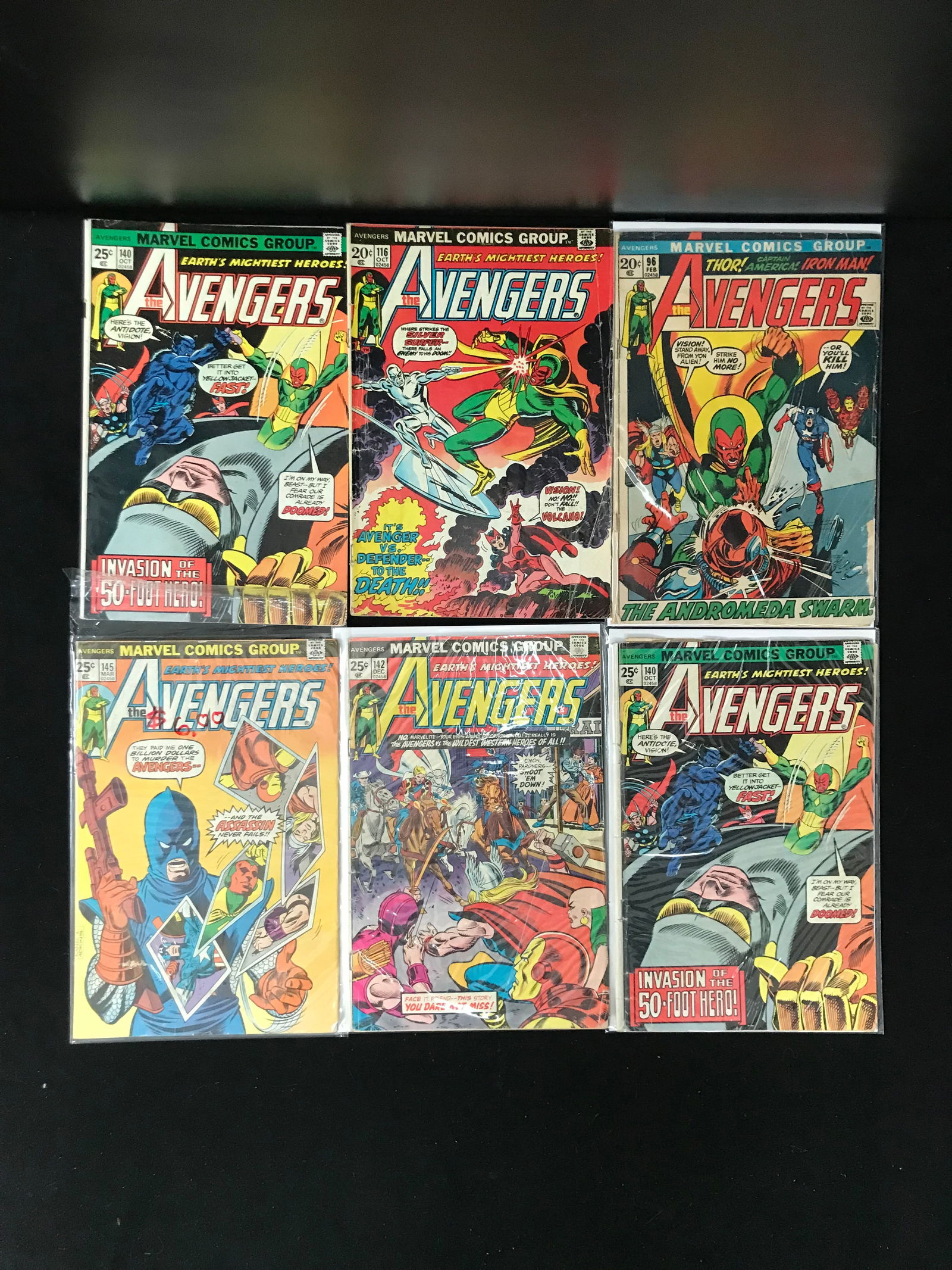 LOT OF 6 THE AVENGERS COMICS (MARVEL COMICS) (1 of 1)