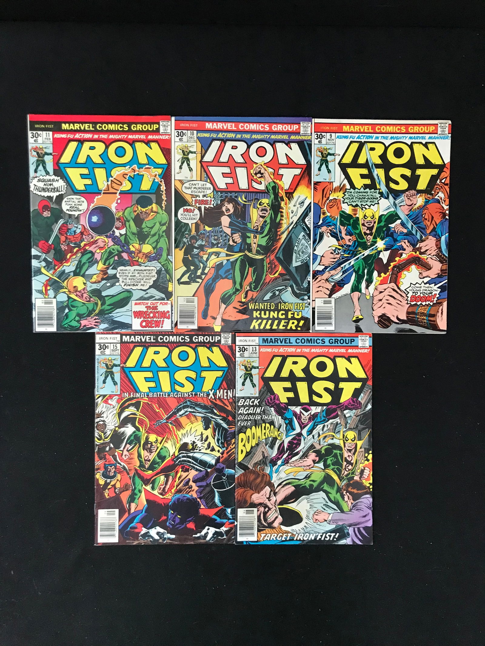 LOT OF 5 IRON FIST COMICS (MARVEL COMICS) (1 of 1)