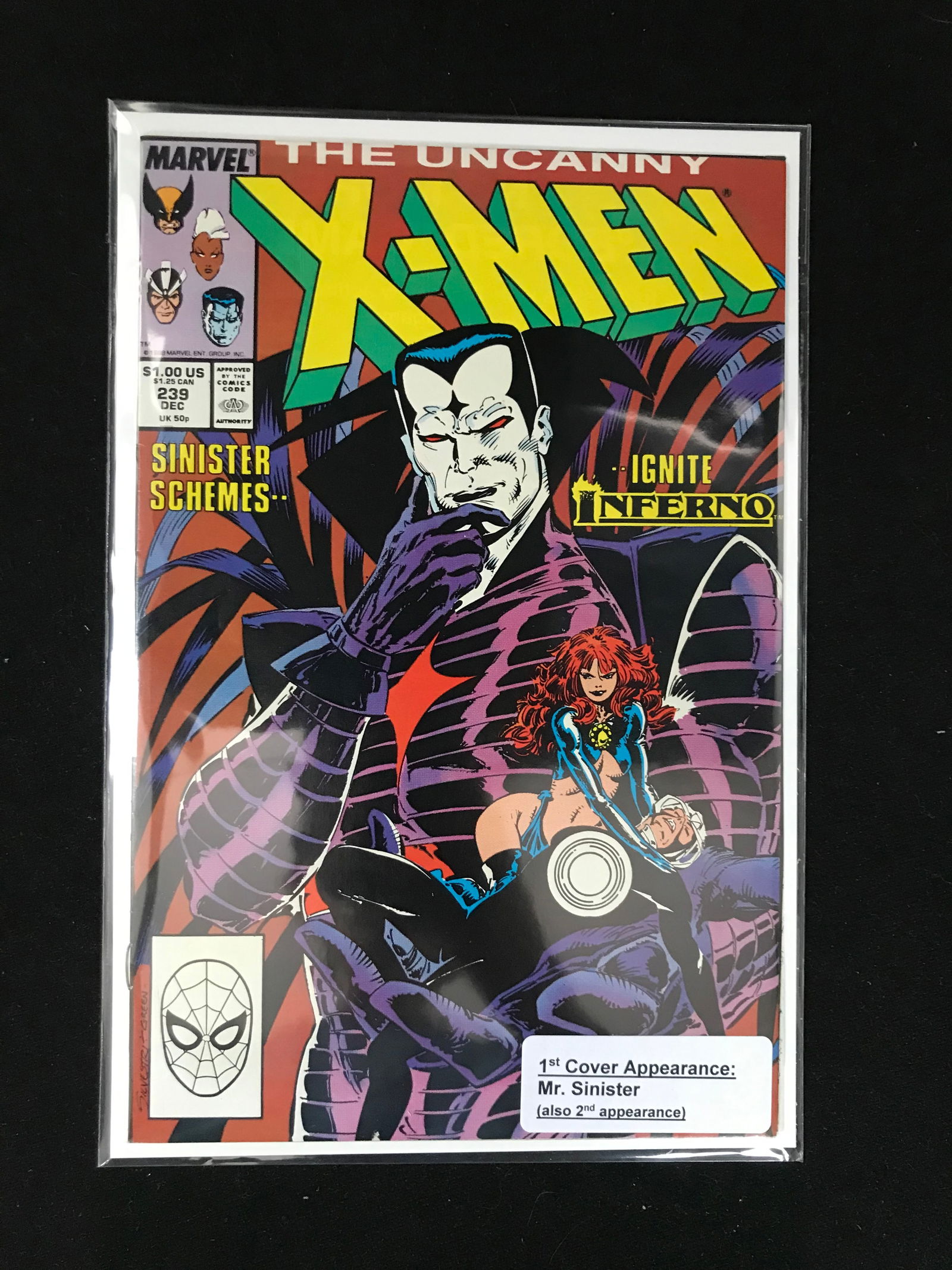 MARVEL COMICS NO.239 THE UNCANNY X-MEN: Prices are in Canadian Dollars