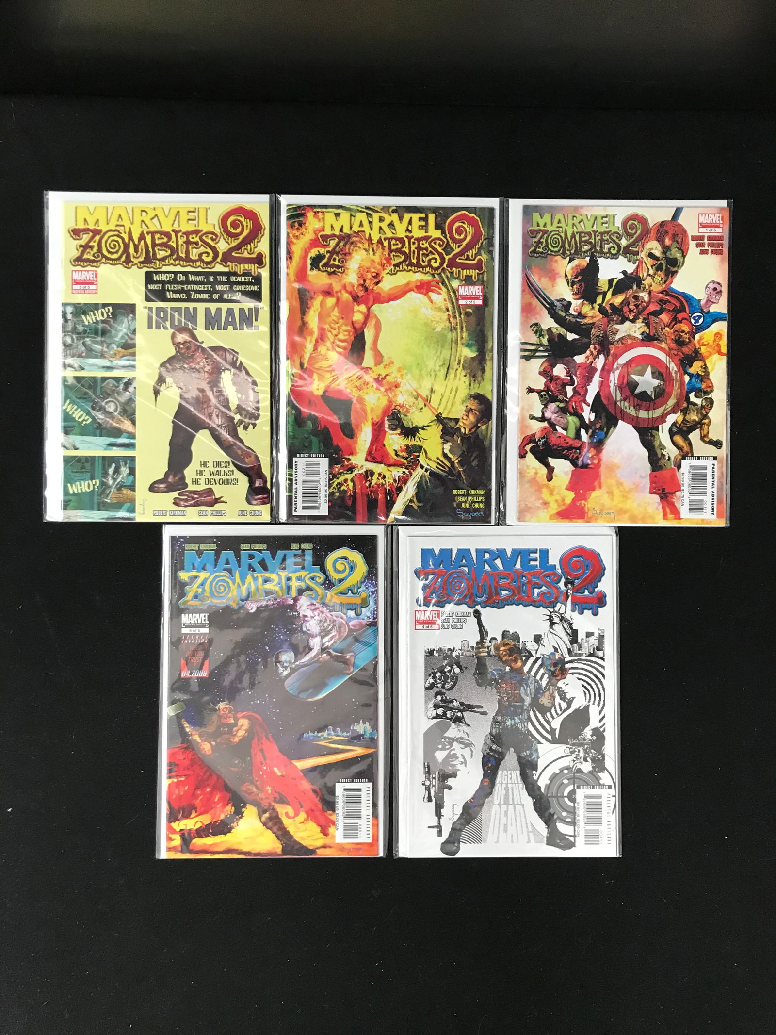 LOT OF 5 MARVEL ZOMBIES COMICS (MARVEL COMICS) (1 of 1)