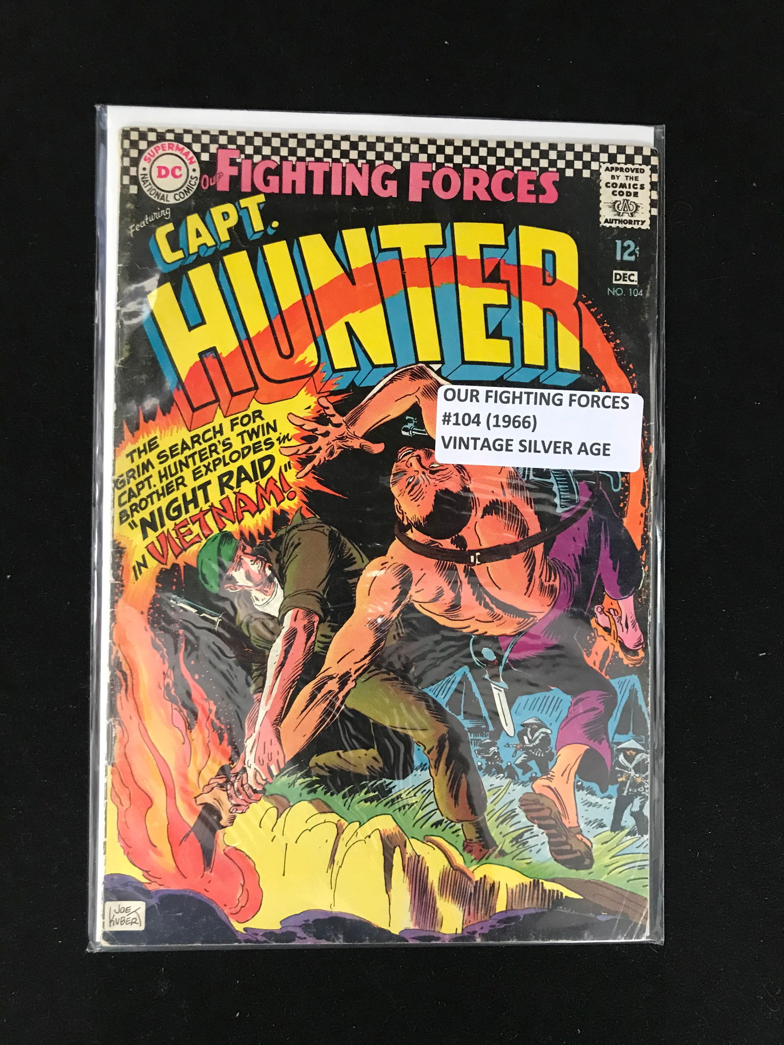 DC COMICS NO.104 FIGHTING FORCES CAPT. HUNTER (1 of 1)