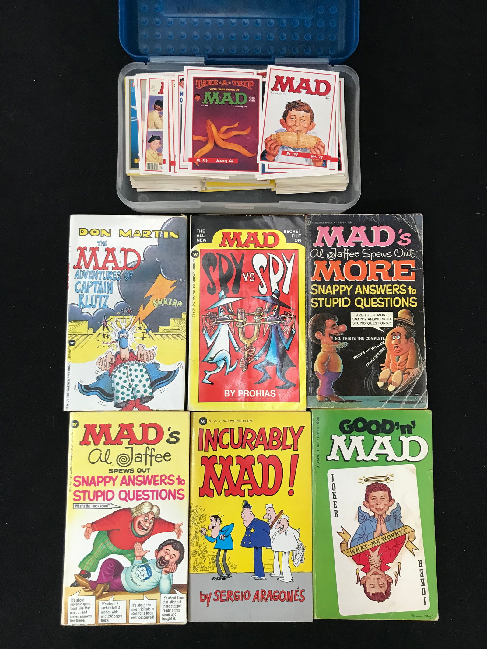 LOT OF MAD TRADING CARDS AND MAGAZINES (1 of 1)