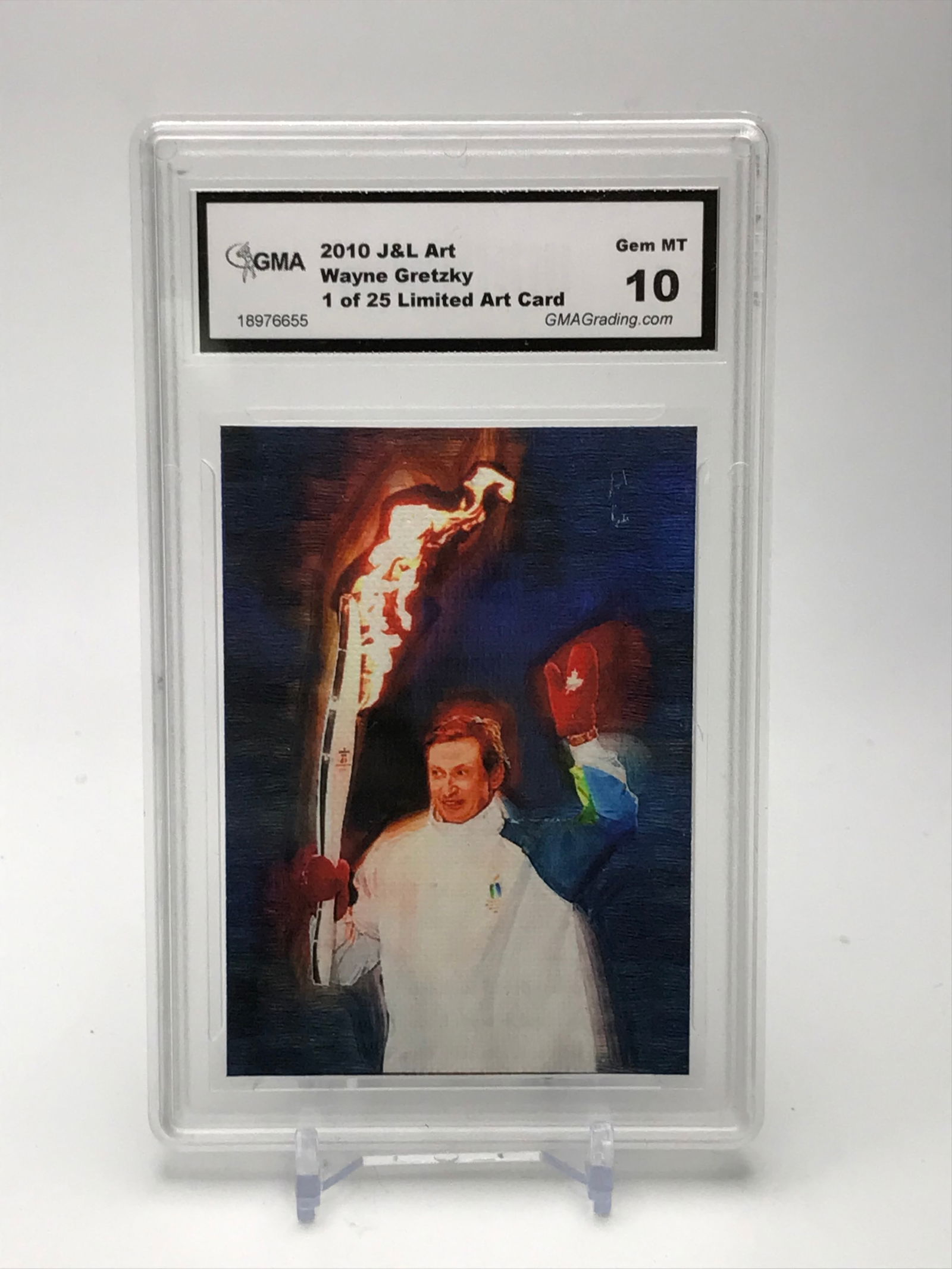 2010 JL ART WAYNE GRETZKY 1 OF 25 LIMITED ART CARD GMA GRADED 10 (1 of 2)