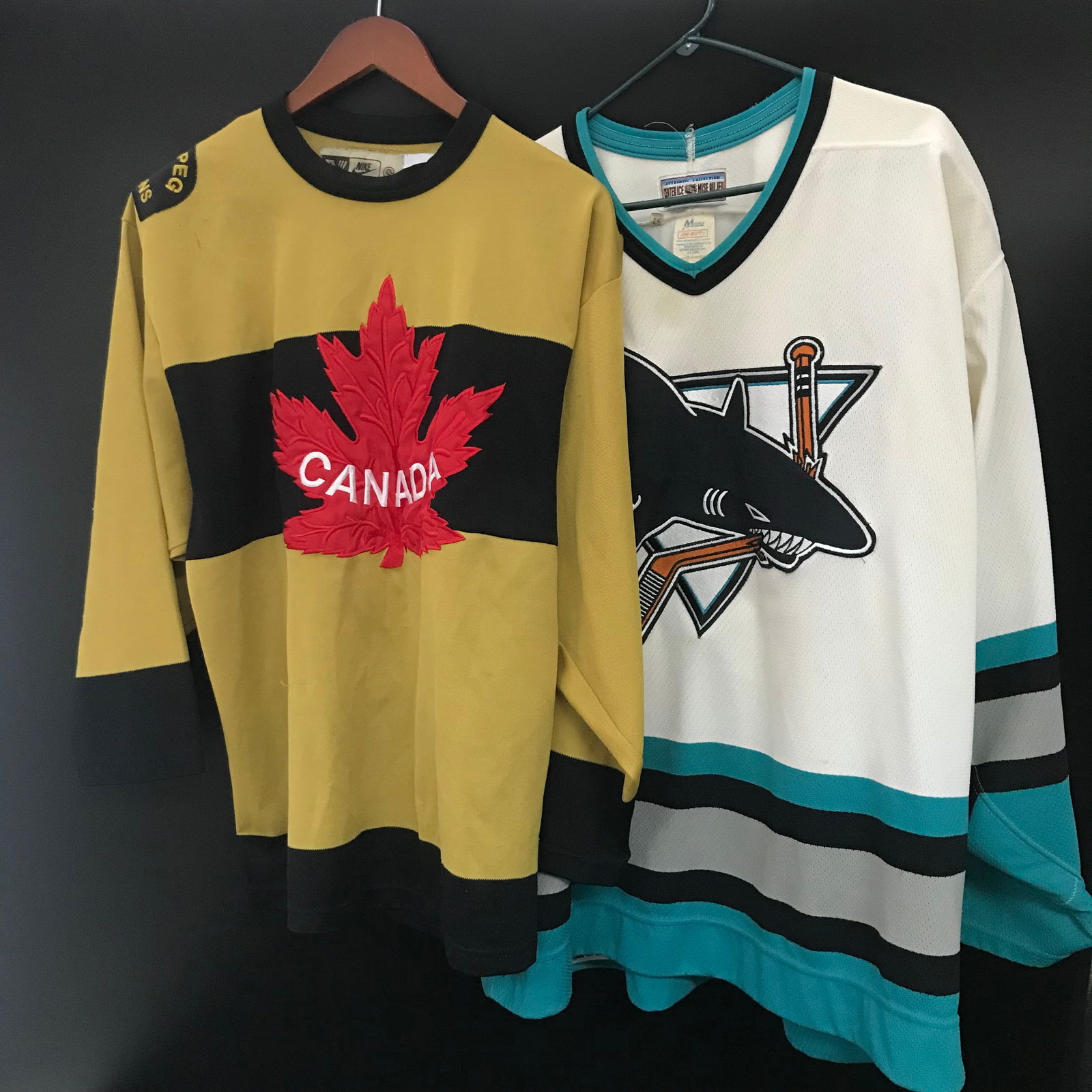 TEAM CANADA AND SAN JOSE SHARKS HOCKEY JERSEY LOT (1 of 3)