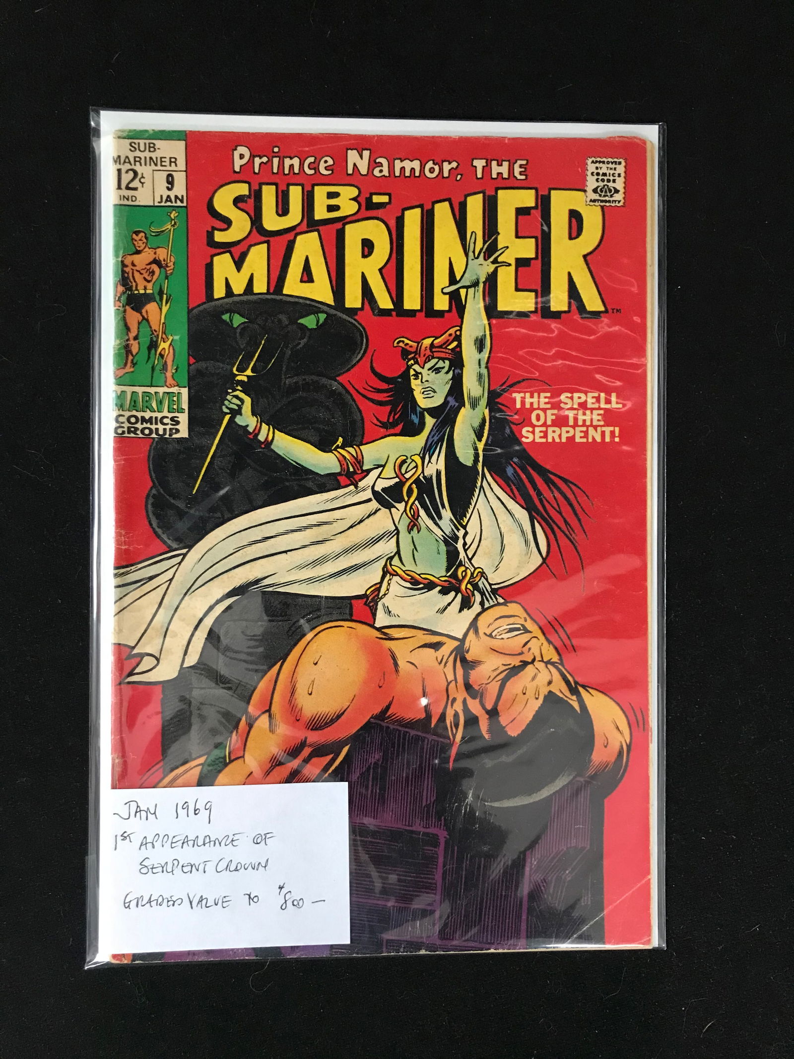 MARVEL COMICS NO.9 SUB-MARINER (1 of 1)