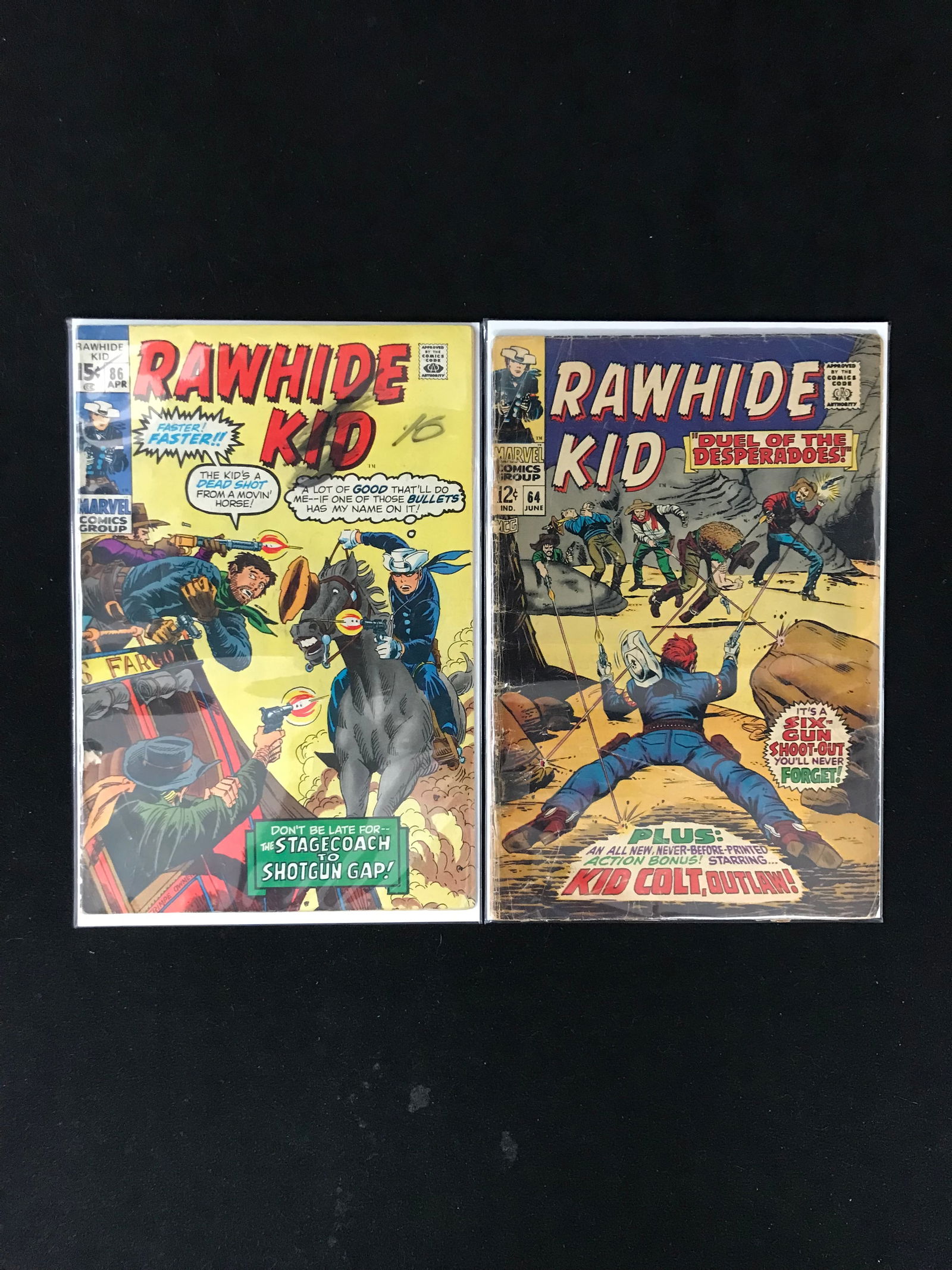 LOT OF 2 RAWHIDE KID COMICS (MARVEL COMICS) (1 of 1)