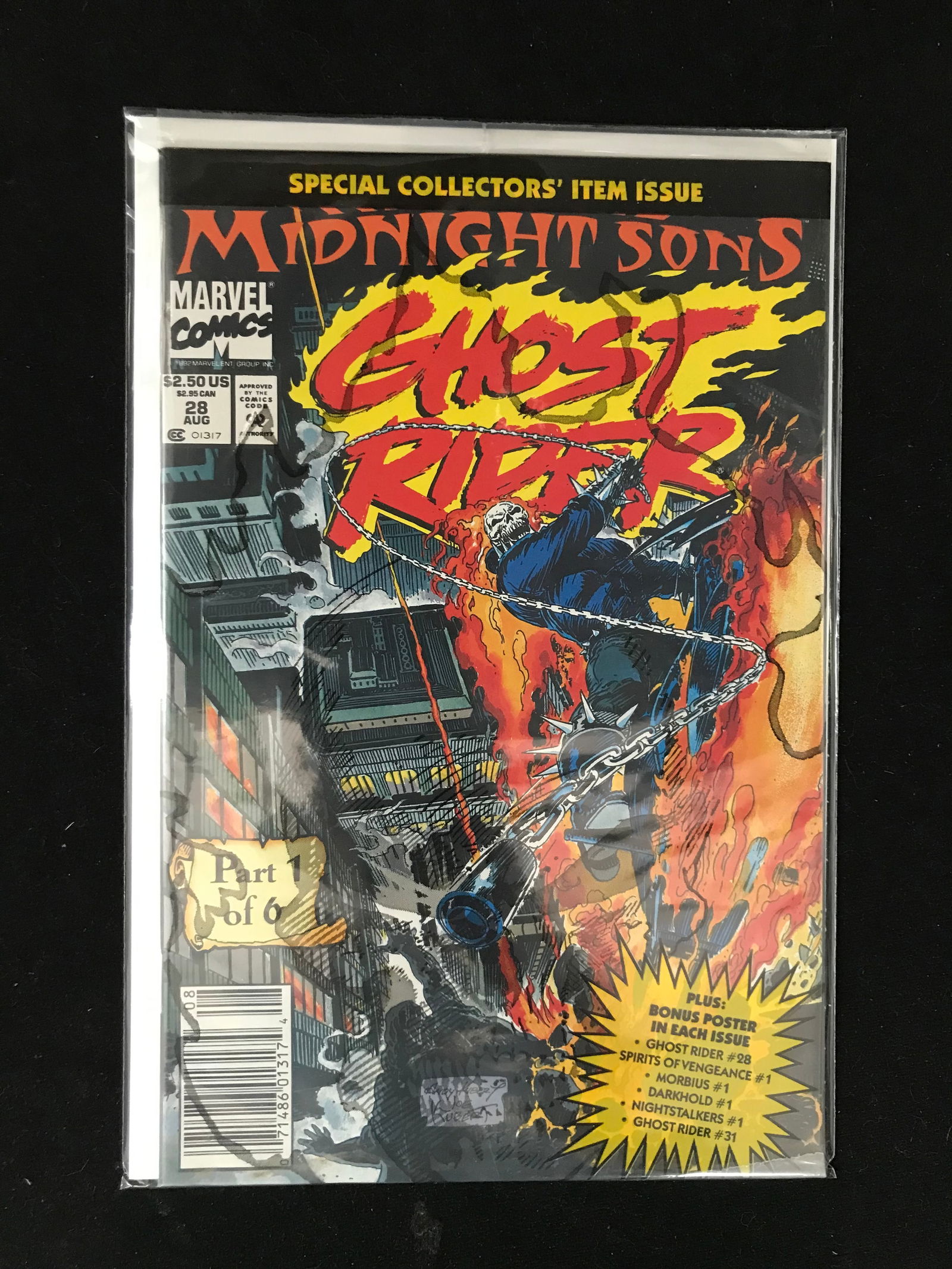 MARVEL COMICS NO.28 GHOST RIDER MIDNIGHT SONS (1 of 1)