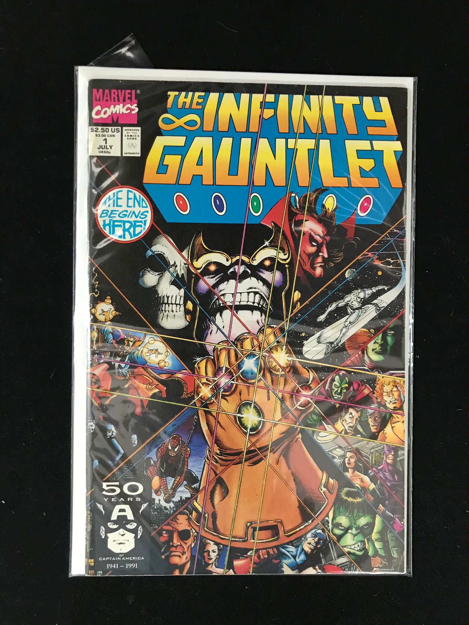 MARVEL COMICS NO.1 THE INFINITY GAUNTLET (1 of 1)