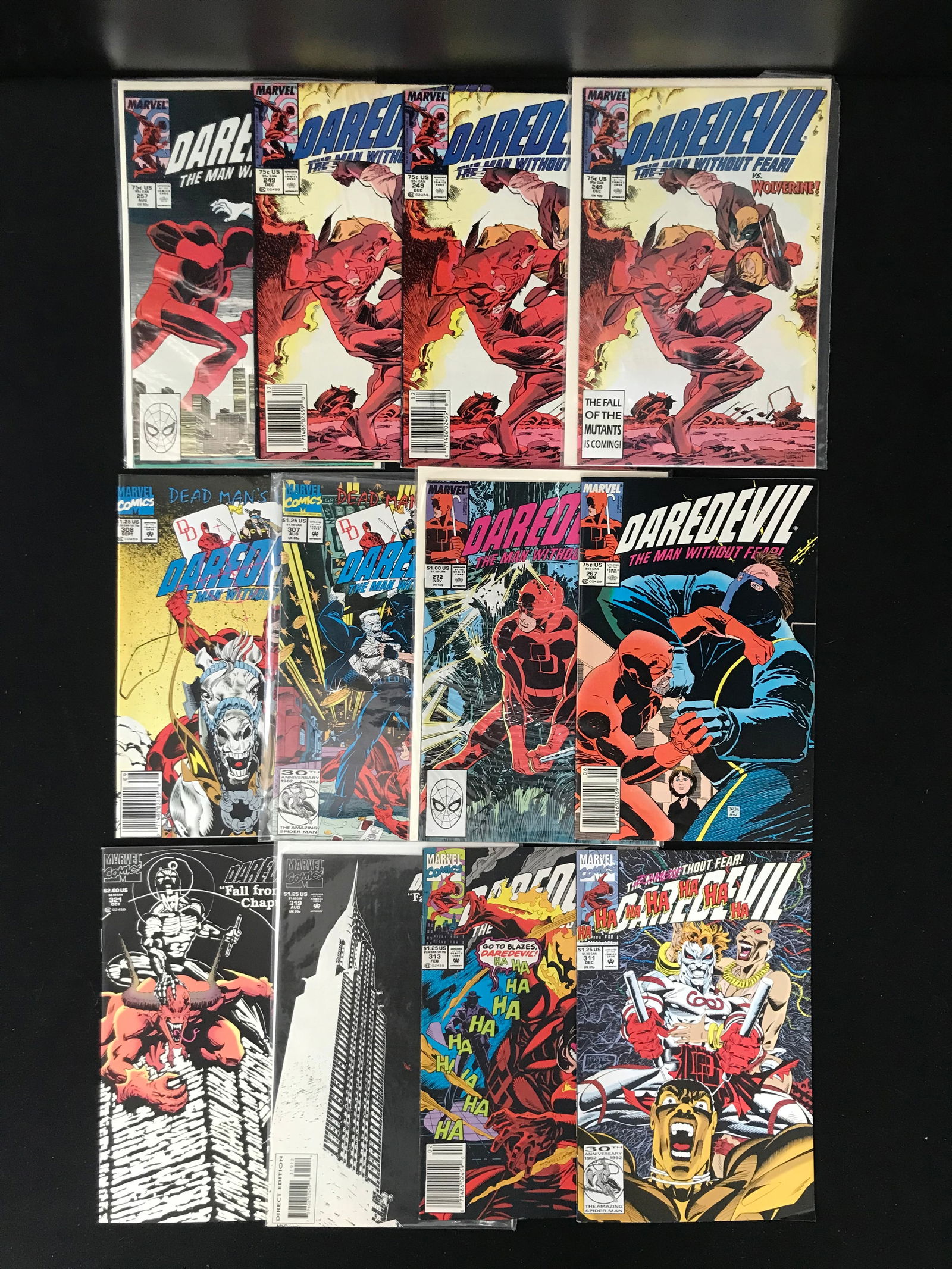 LOT OF 12 DAREDEVIL COMICS (MARVEL COMICS) (1 of 1)