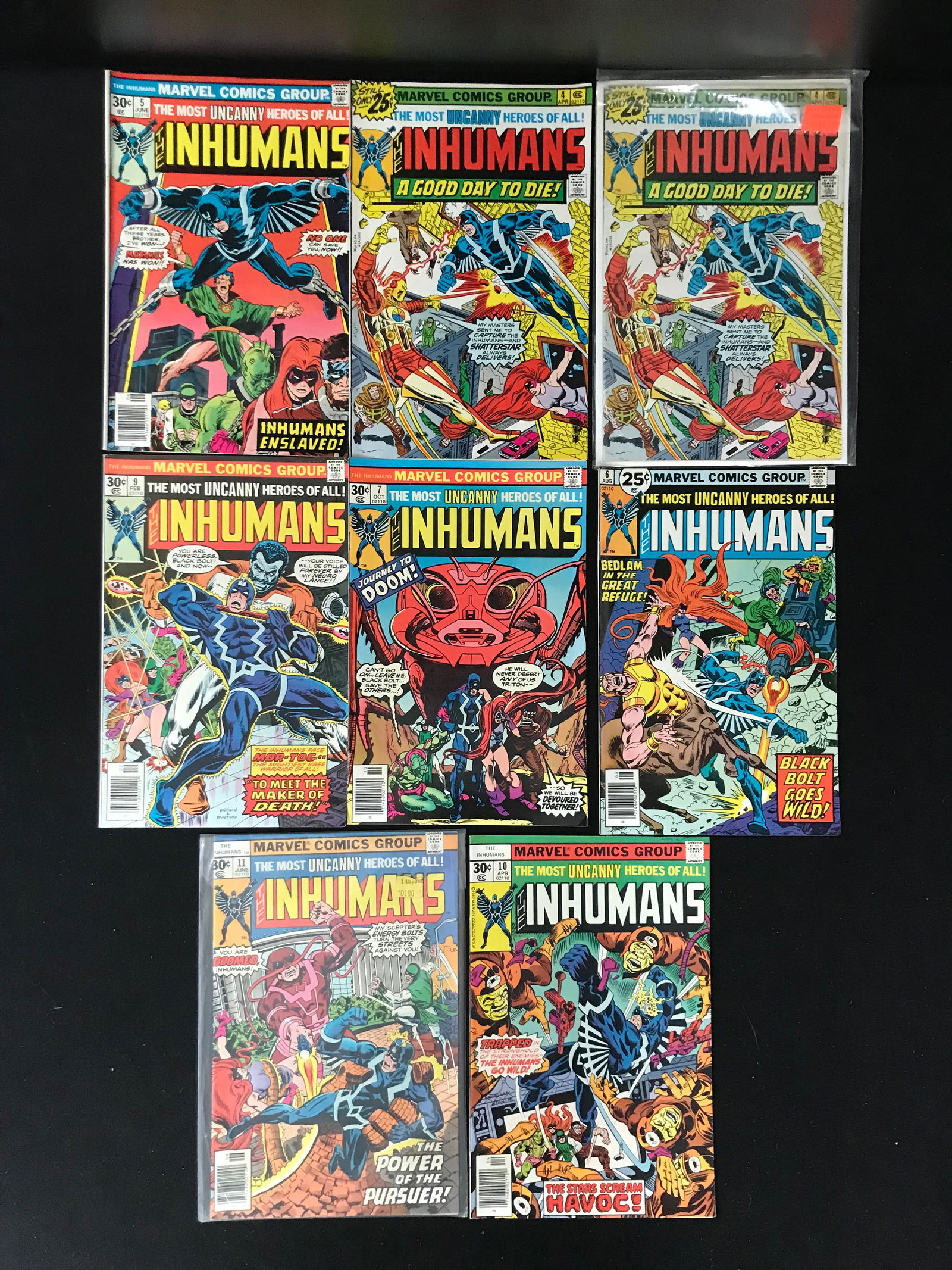LOT OF 8 INHUMANS COMICS (MARVEL COMICS) (1 of 1)