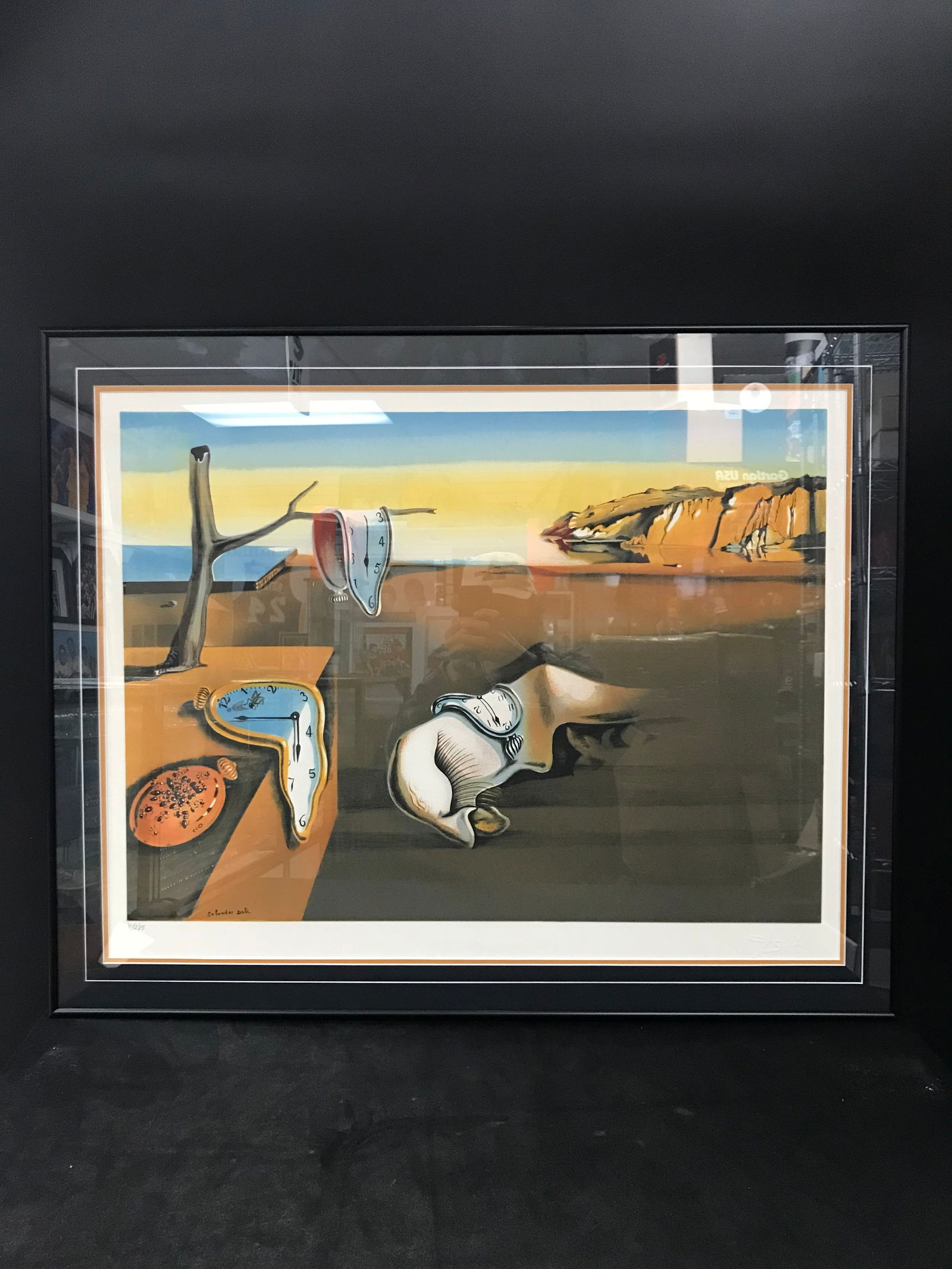 LTD. EDITION CUSTOM FRAMED SALVADOR DALI PLATE SIGNED LITHOGRAPH (6/285) (1 of 3)