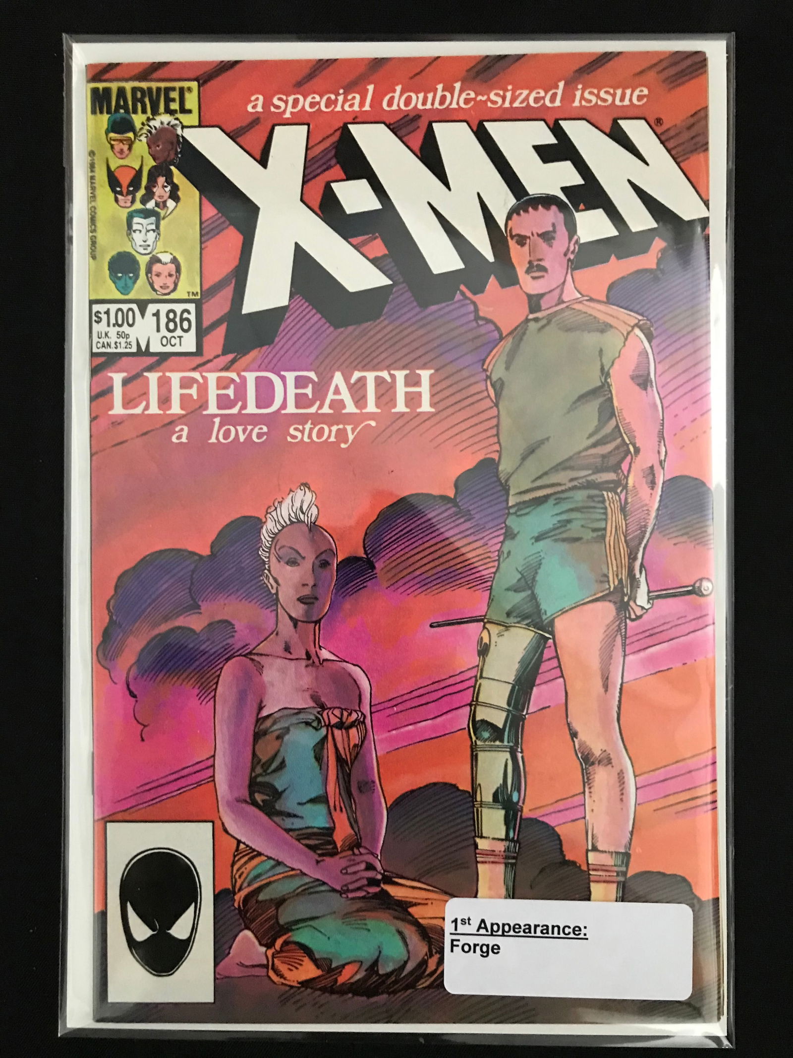 MARVEL COMICS NO.186 THE UNCANNY X-MEN: Prices are in Canadian dollars